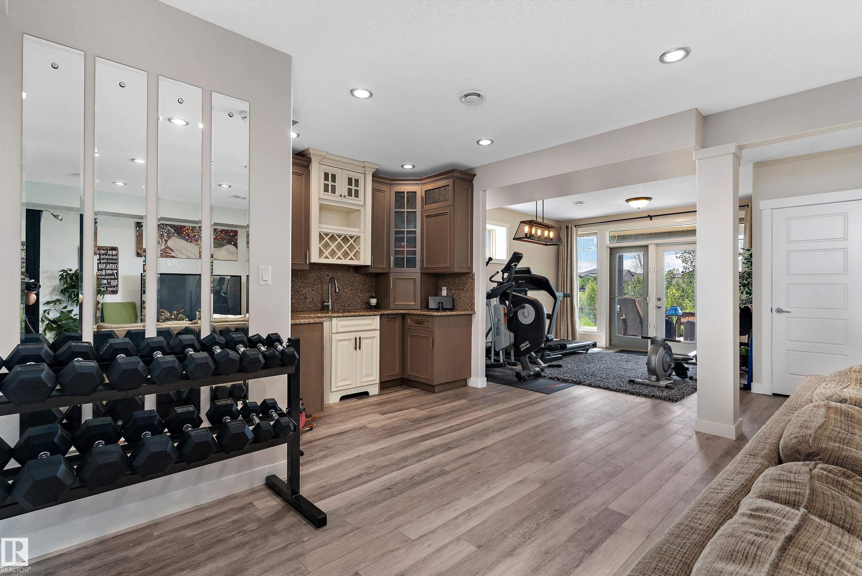1708 32 Street Nw, Edmonton, AB - Indoor Photo Showing Gym Room