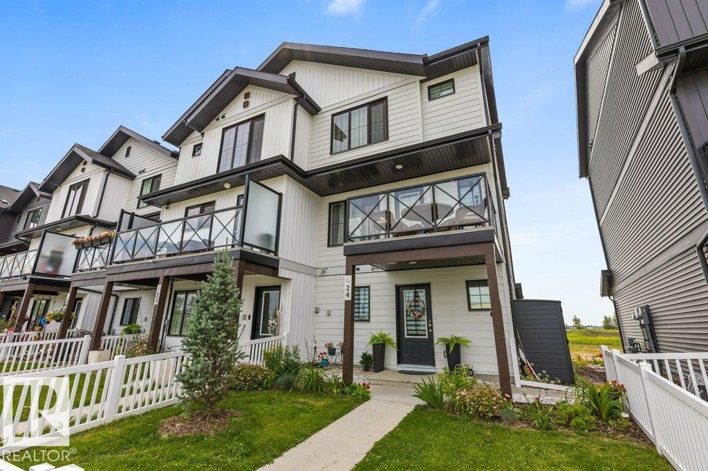 24 Jensen Gate, St. Albert, AB - Outdoor With Deck Patio Veranda With Facade