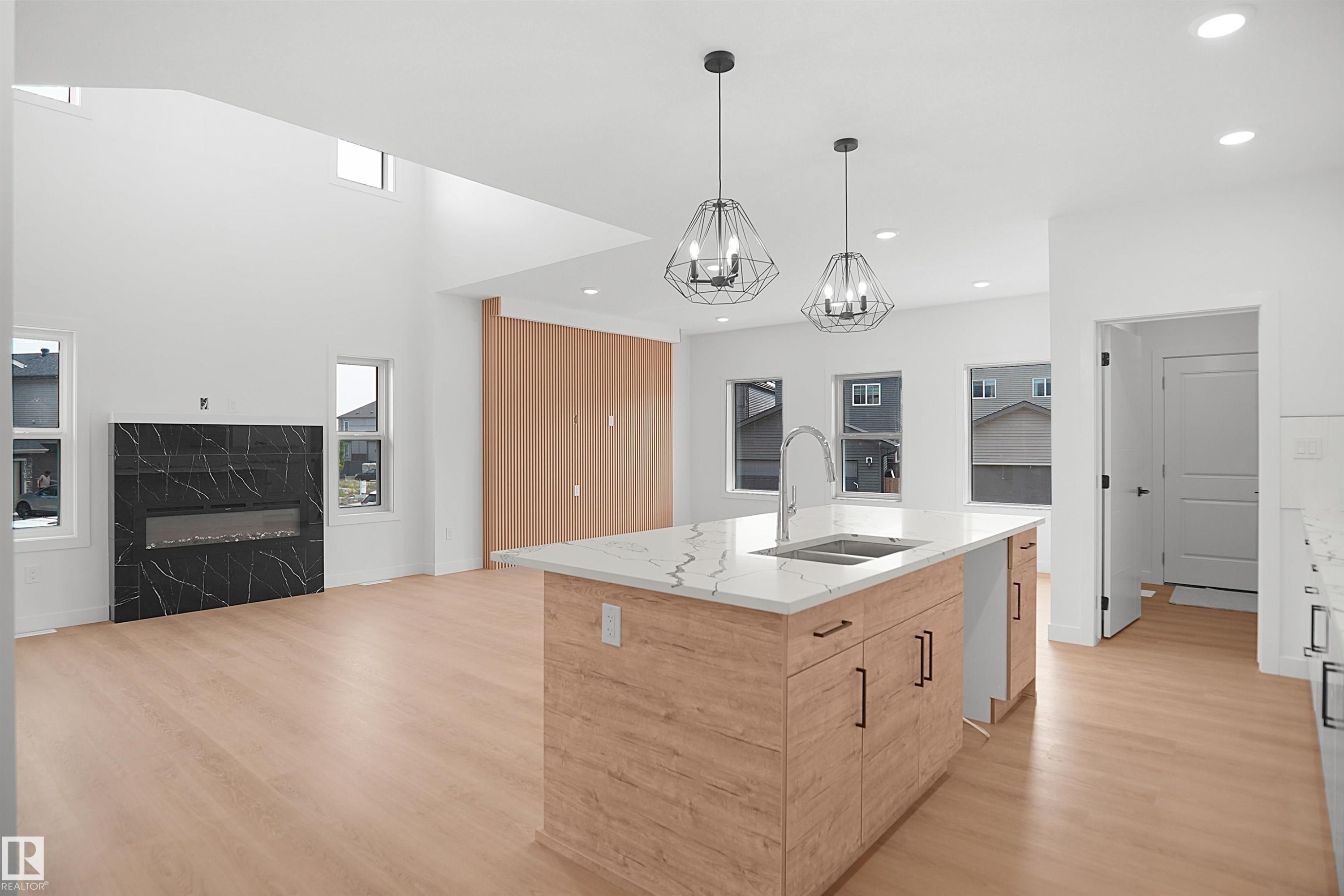 17040 47 Street Nw, Edmonton, AB - Indoor Photo Showing Kitchen With Double Sink