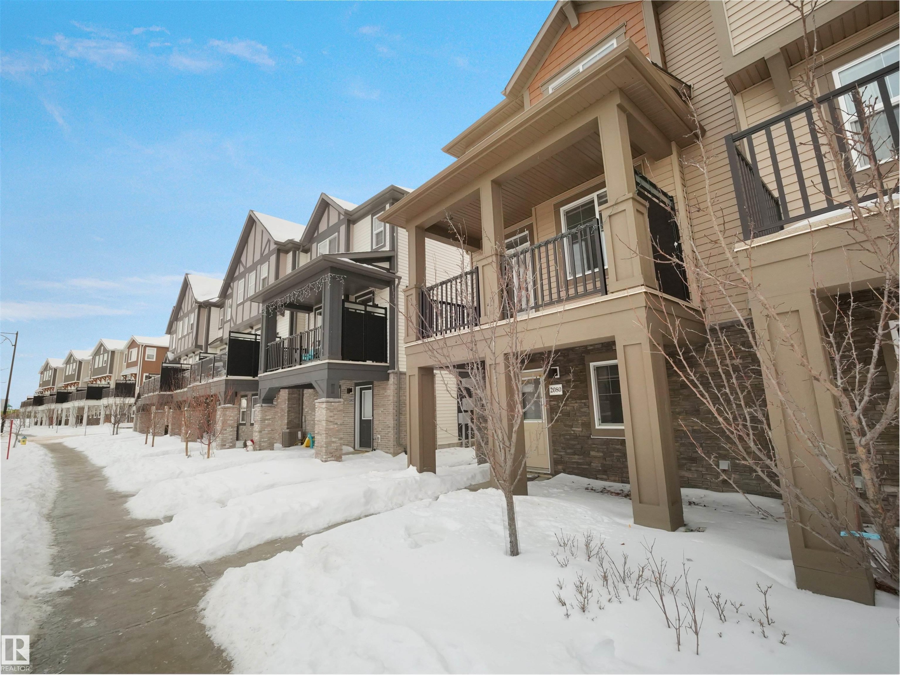2080 Wonnacott Way Sw, Edmonton, AB - Outdoor With Balcony With Facade