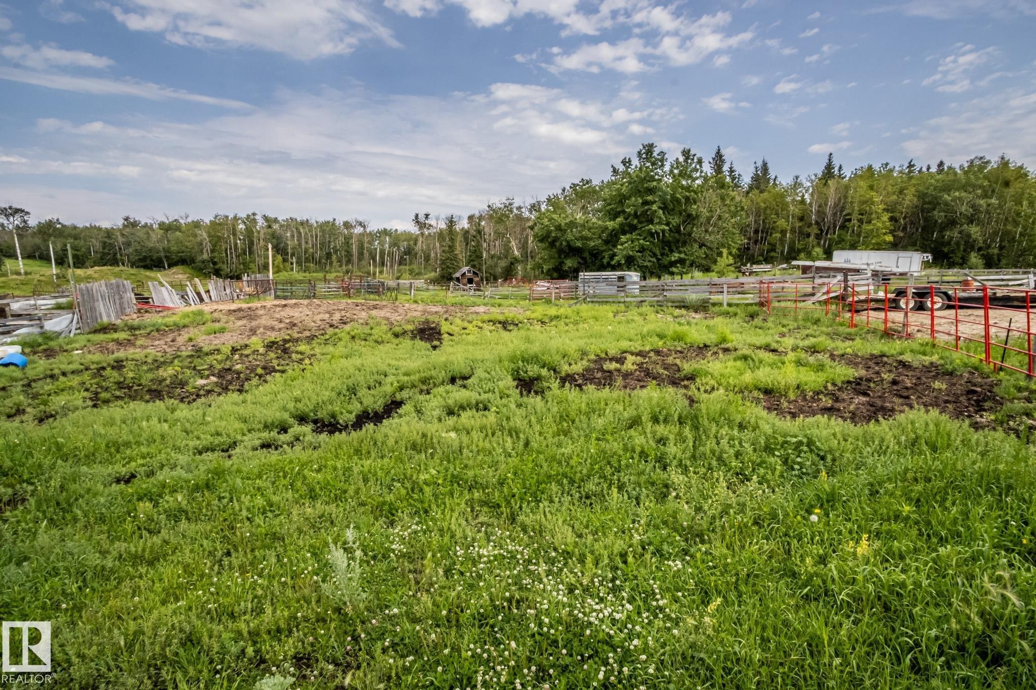 Expansive agricultural land featuring a verdant field with varied terrain, surrounded by natural wooded areas - 11218 Twp Rd 590, Rural St. Paul County, AB - Outdoor With View