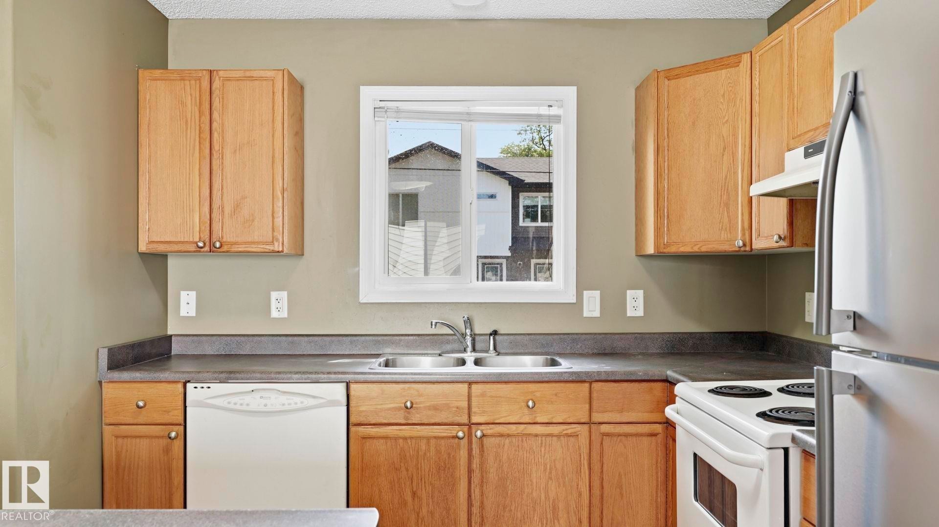 12002 91 Street Nw, Edmonton, AB - Indoor Photo Showing Kitchen With Double Sink