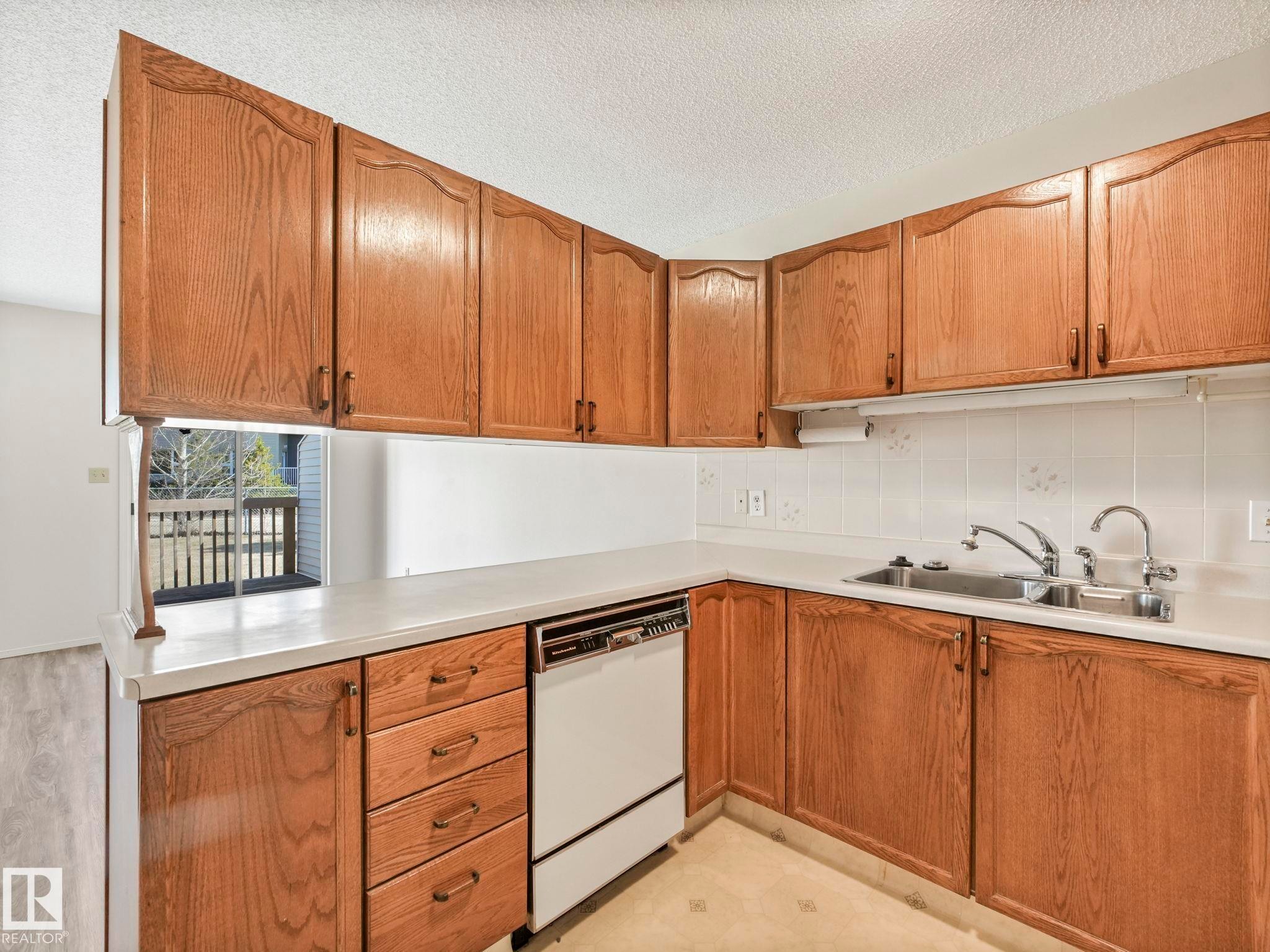 1521 62 Street Nw, Edmonton, AB - Indoor Photo Showing Kitchen With Double Sink
