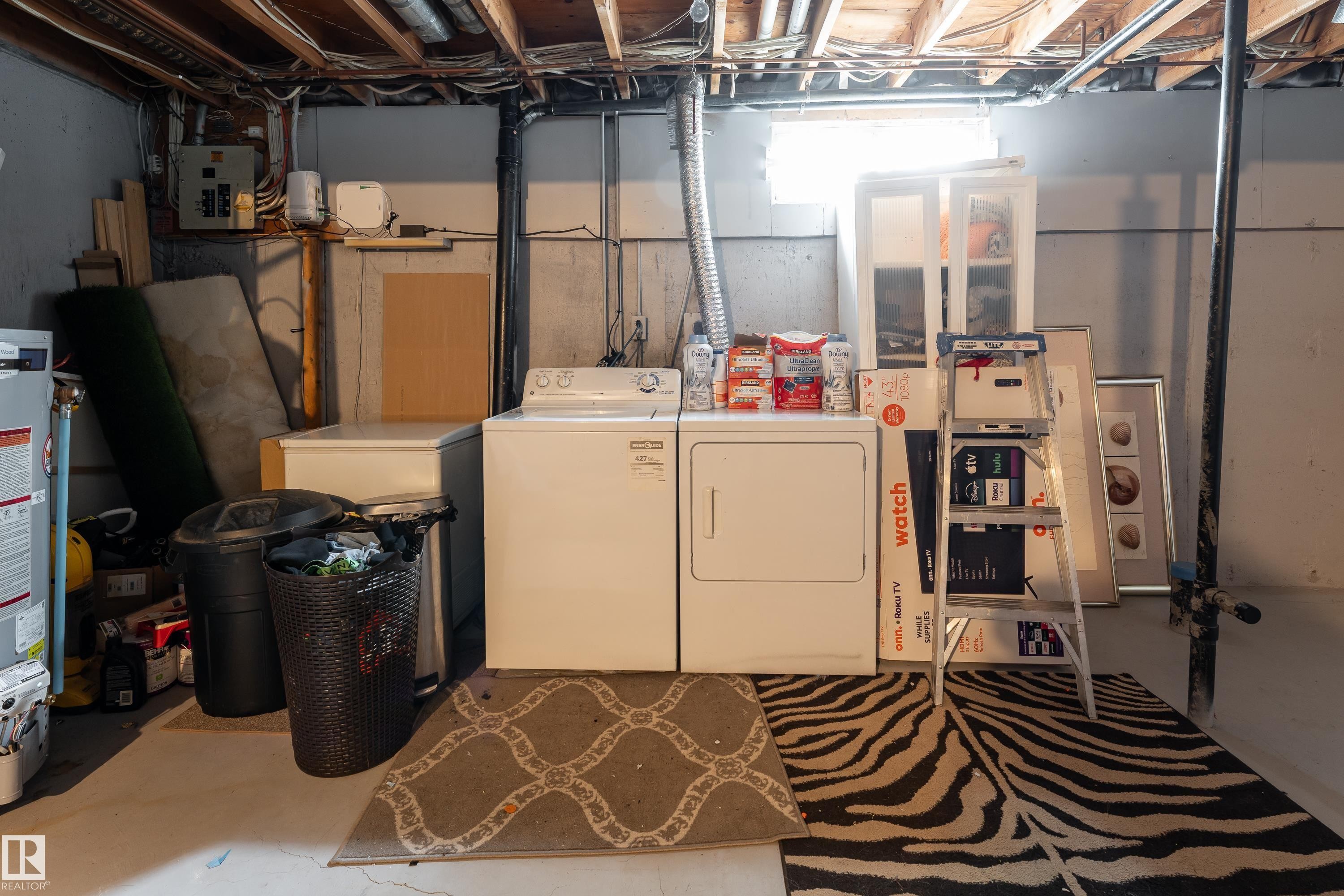 Basement - 747 Clareview Road Nw, Edmonton, AB - Indoor Photo Showing Laundry Room