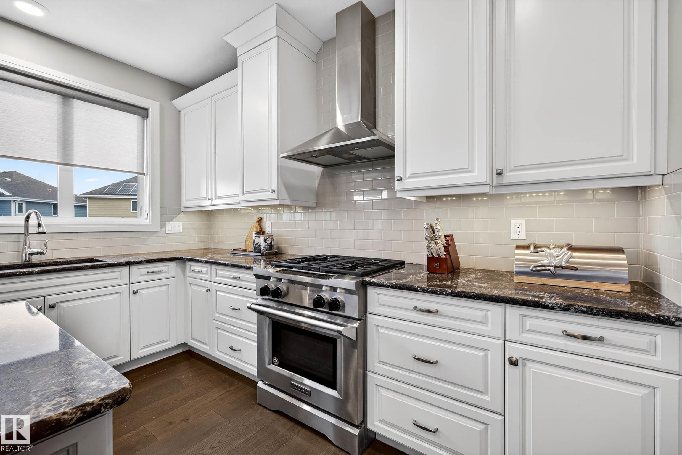 9036 24 Avenue Sw, Edmonton, AB - Indoor Photo Showing Kitchen With Upgraded Kitchen