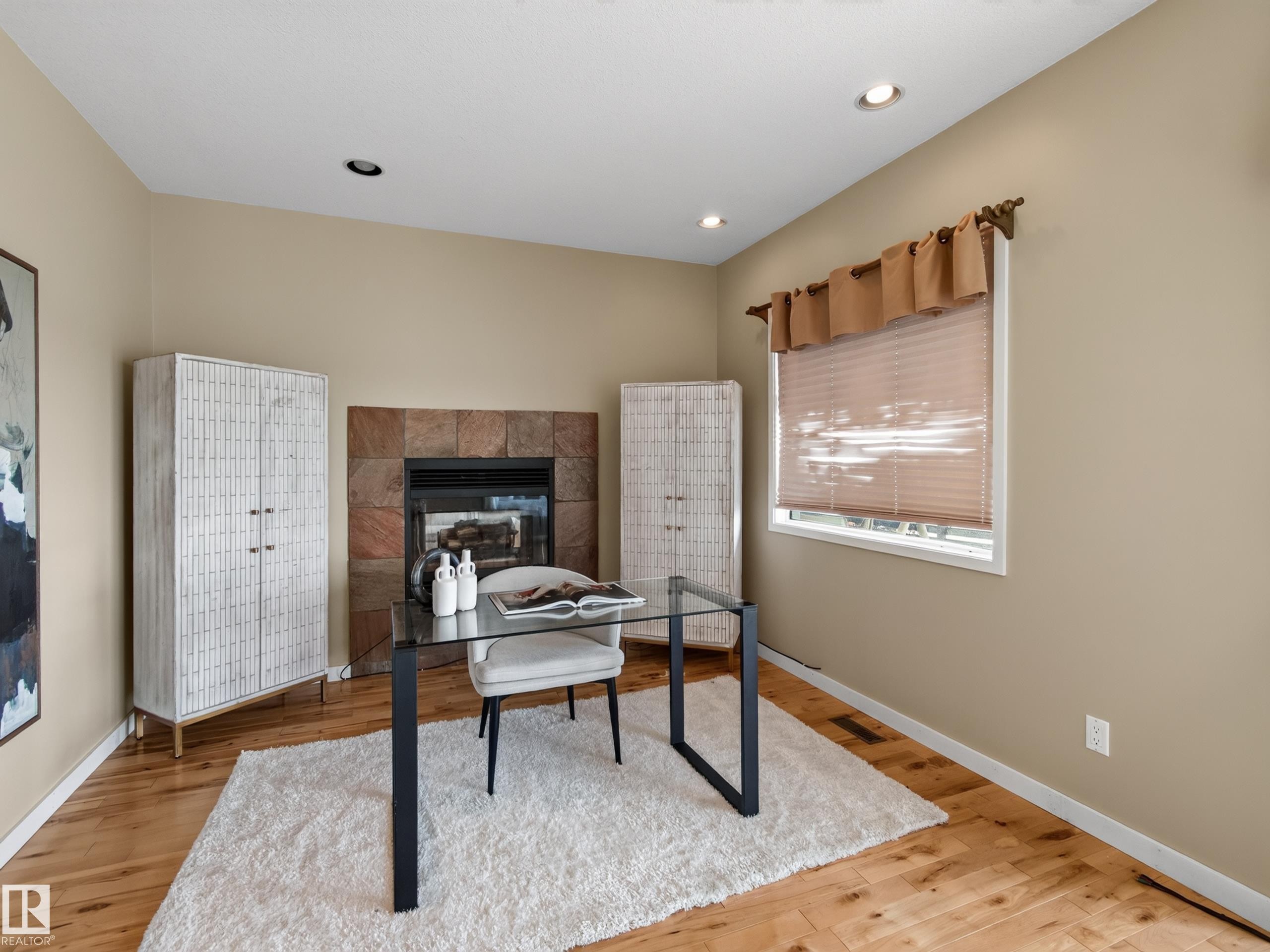 48208 Range Road, Rural Beaver County, AB - Indoor With Fireplace