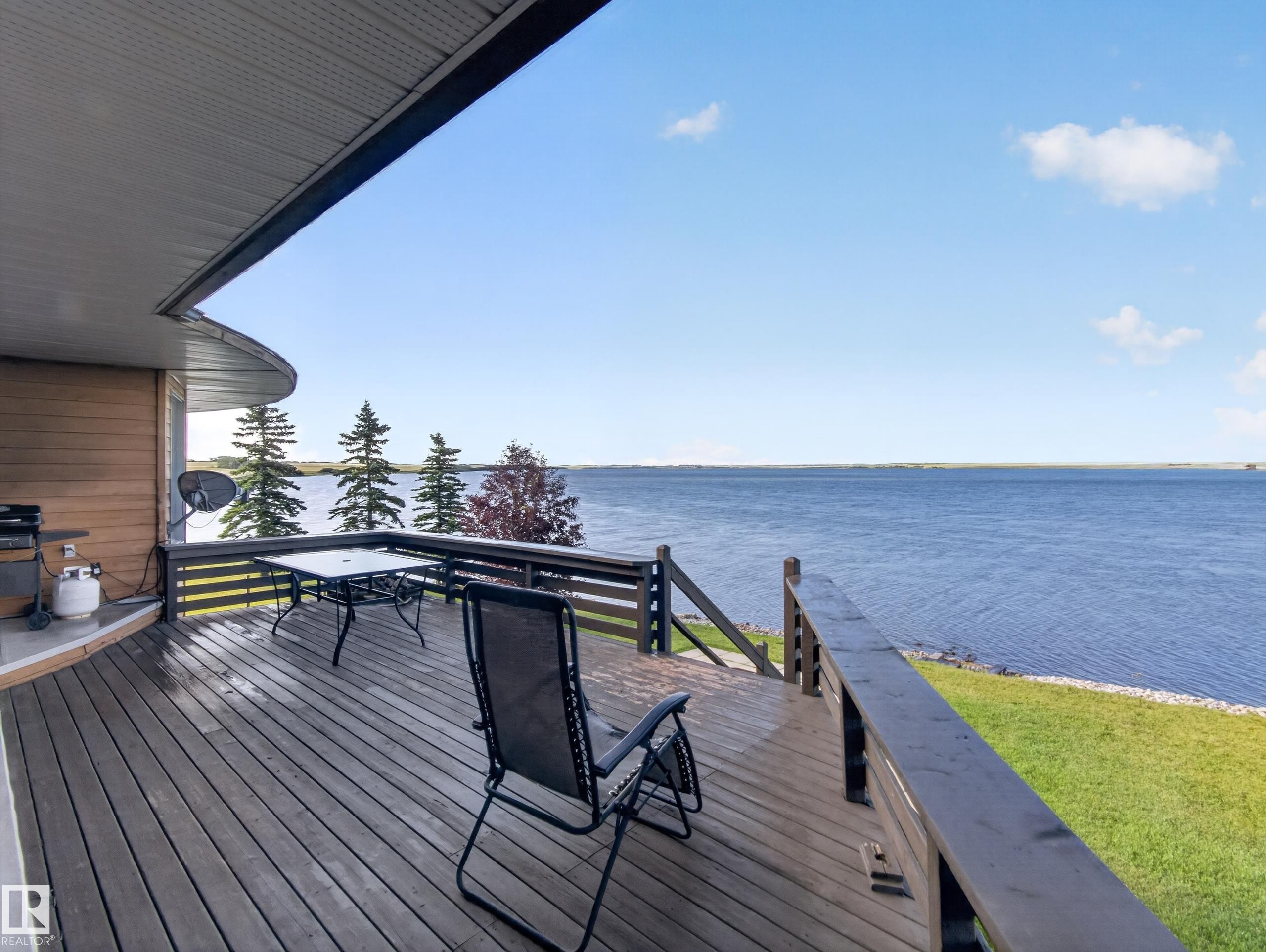 48208 Range Road, Rural Beaver County, AB - Outdoor With Body Of Water With Deck Patio Veranda