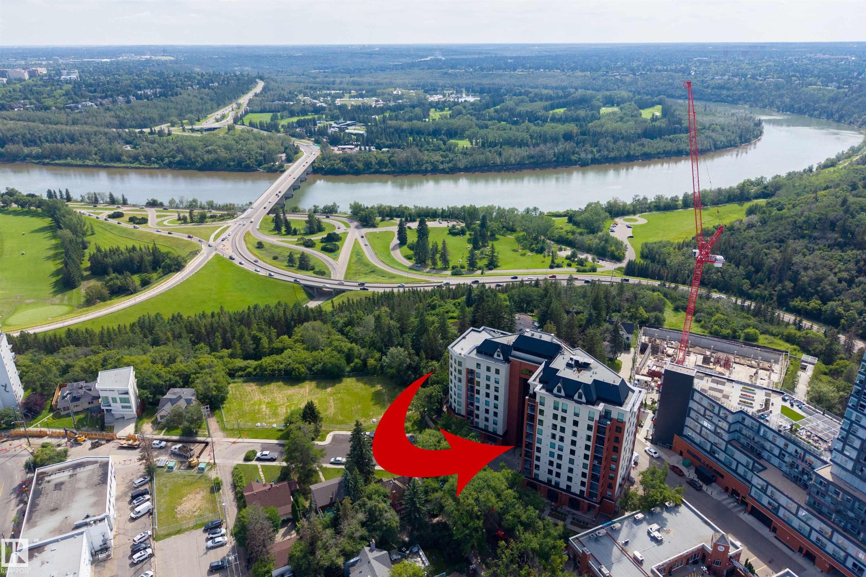 #105 10108 125 St Nw, Edmonton, AB - Outdoor With Body Of Water With View
