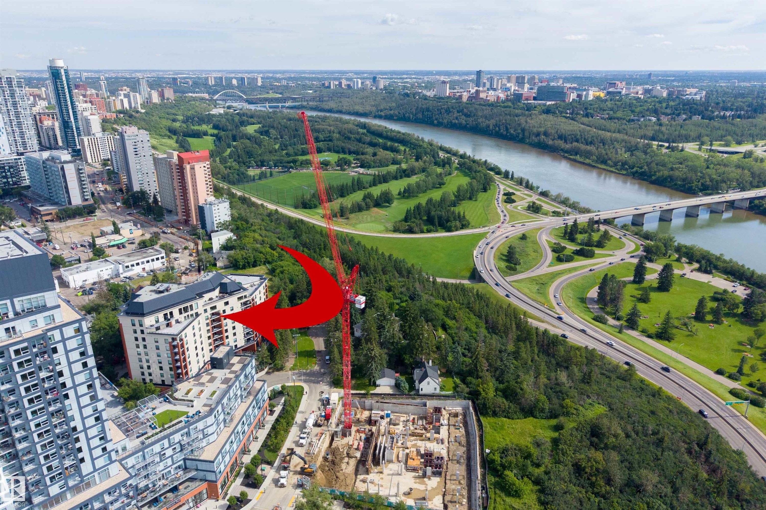 #105 10108 125 St Nw, Edmonton, AB - Outdoor With Body Of Water With View