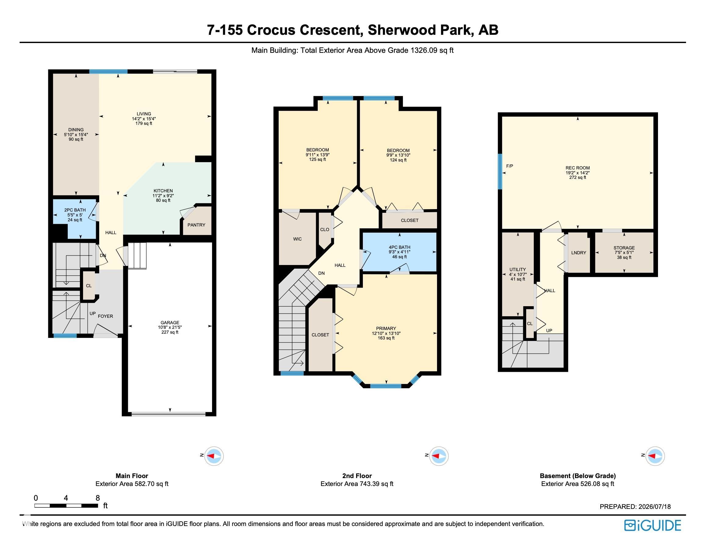Floor plan - #7 155 Crocus Cr, Sherwood Park, AB - Other