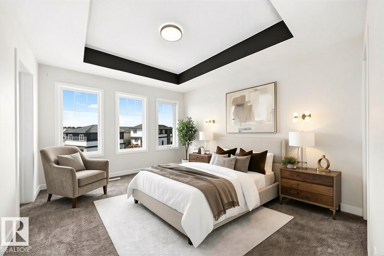 Photo has been virtually staged - 8823 Carson Way Sw, Edmonton, AB - Indoor Photo Showing Bedroom