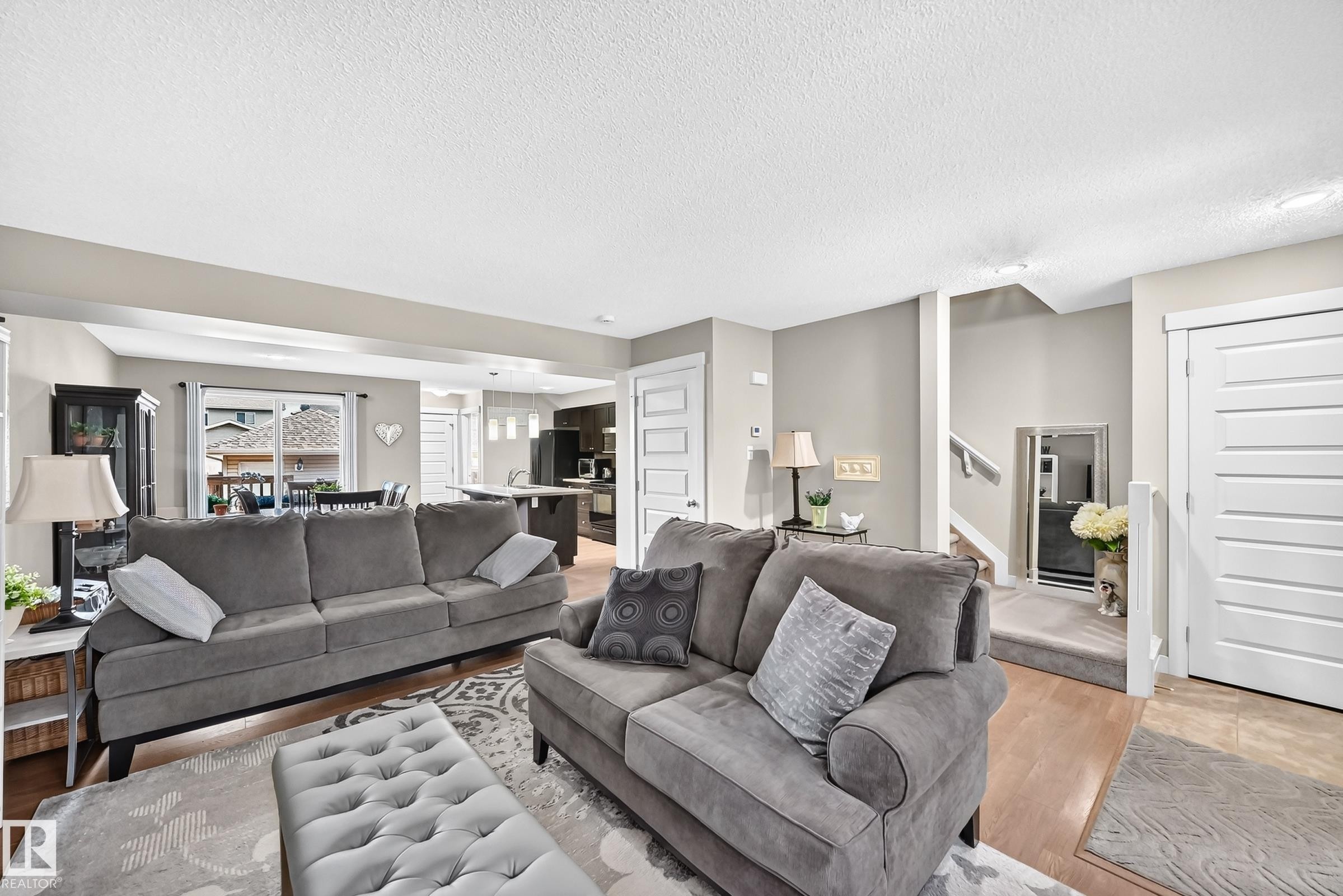 Living room - 466 Chappelle Drive Sw, Edmonton, AB - Indoor Photo Showing Living Room