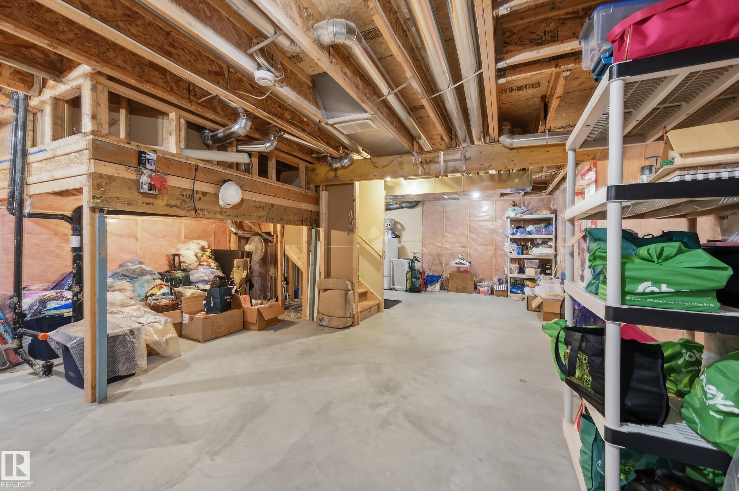 Lower level ready for your finishing touches. - 1516 76 Street Sw, Edmonton, AB - Indoor Photo Showing Basement