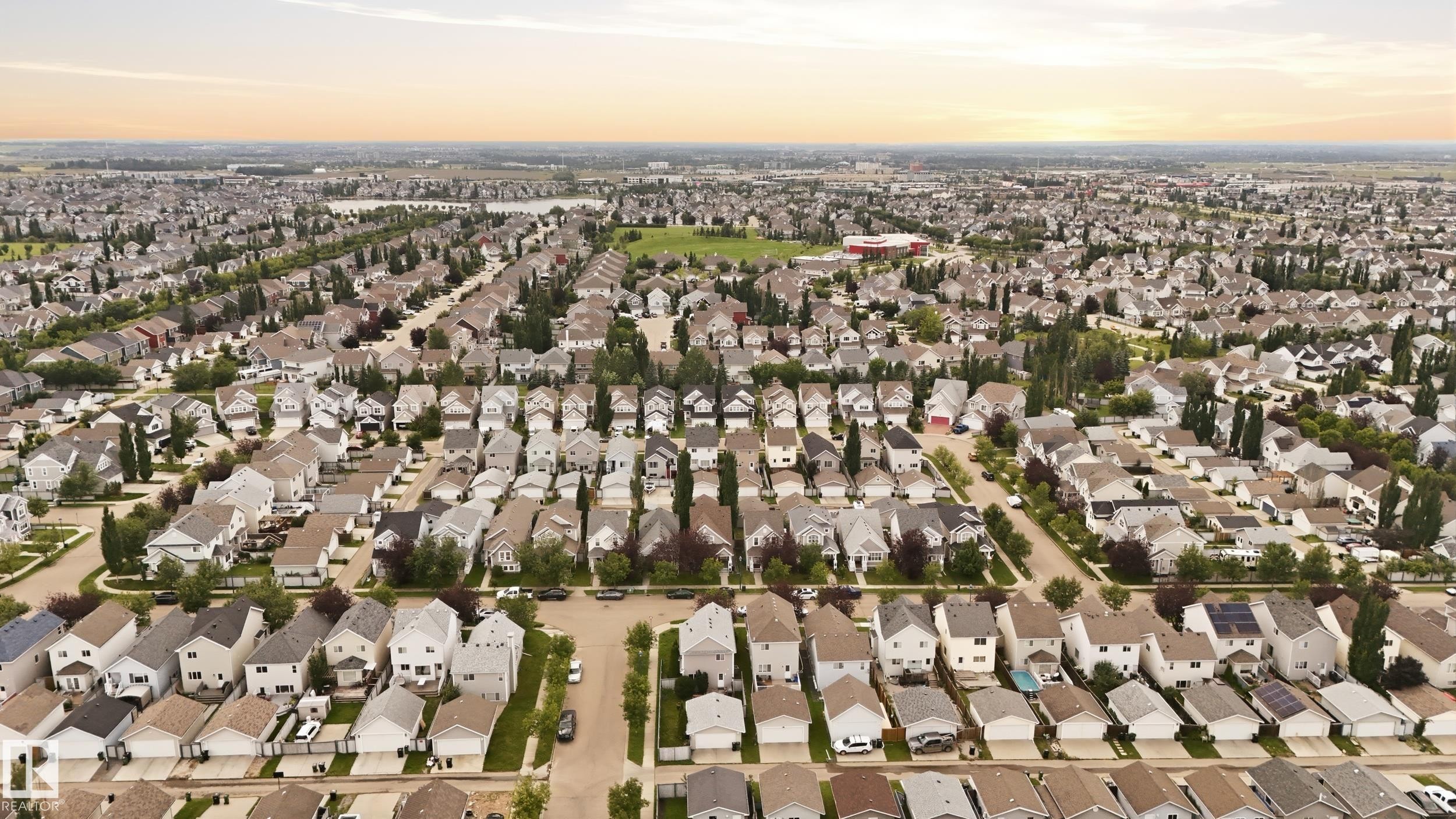 Community Lake is a few blocks away. Features boating, fishing, tennis, basketball, etc. - 1516 76 Street Sw, Edmonton, AB - Outdoor With View