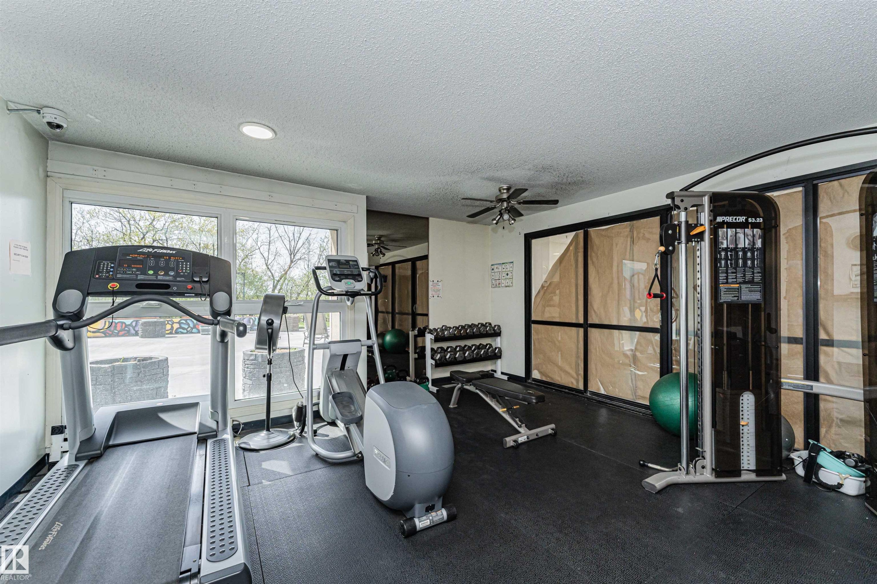#1806 12303 Jasper Av Nw, Edmonton, AB - Indoor Photo Showing Gym Room