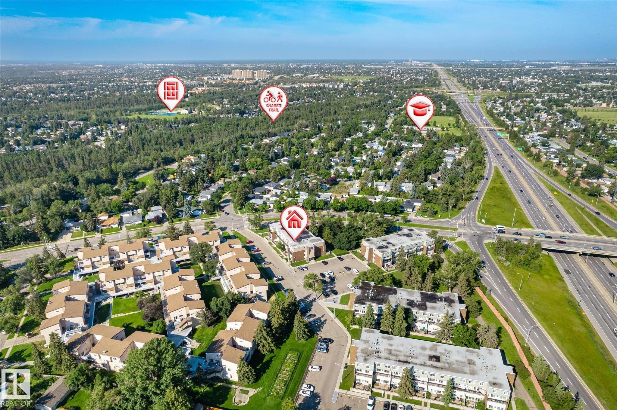 #104 7805 159 St Nw, Edmonton, AB - Outdoor With View