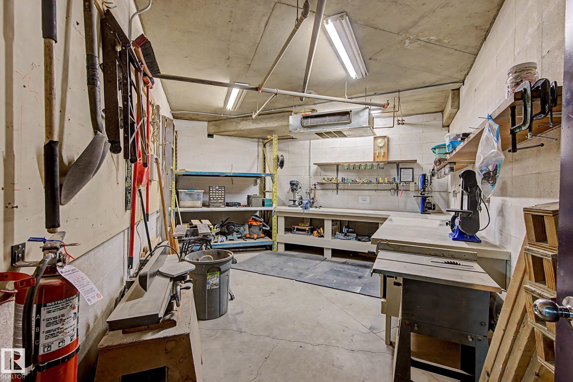 #209 237 Youville Dr E Nw, Edmonton, AB - Indoor Photo Showing Garage