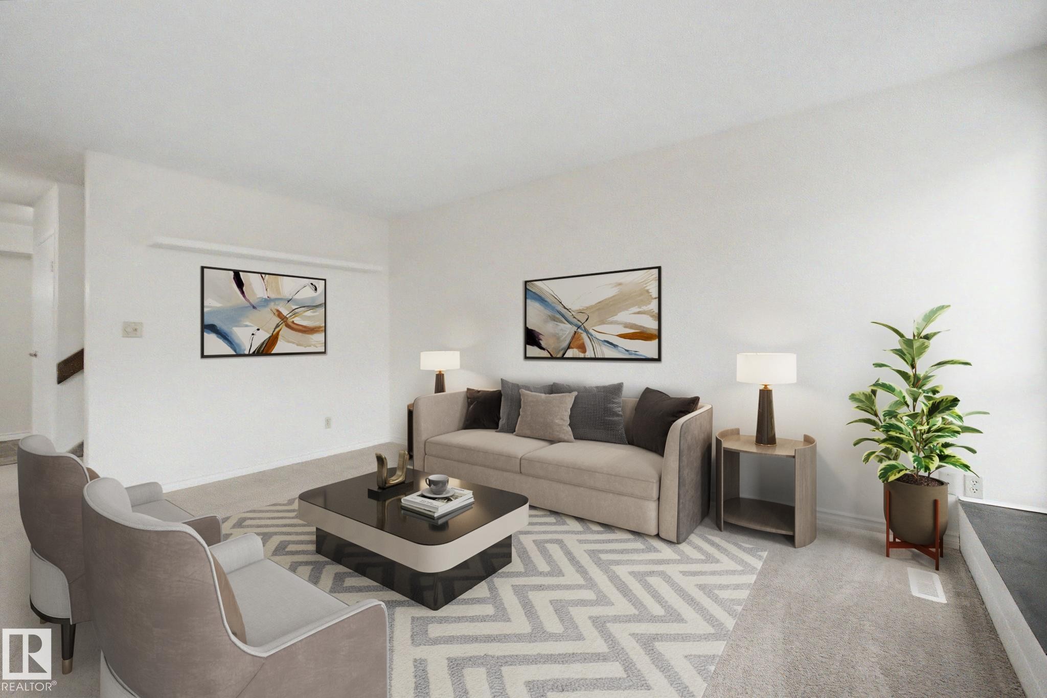 2932 36 Street Nw, Edmonton, AB - Indoor Photo Showing Living Room
