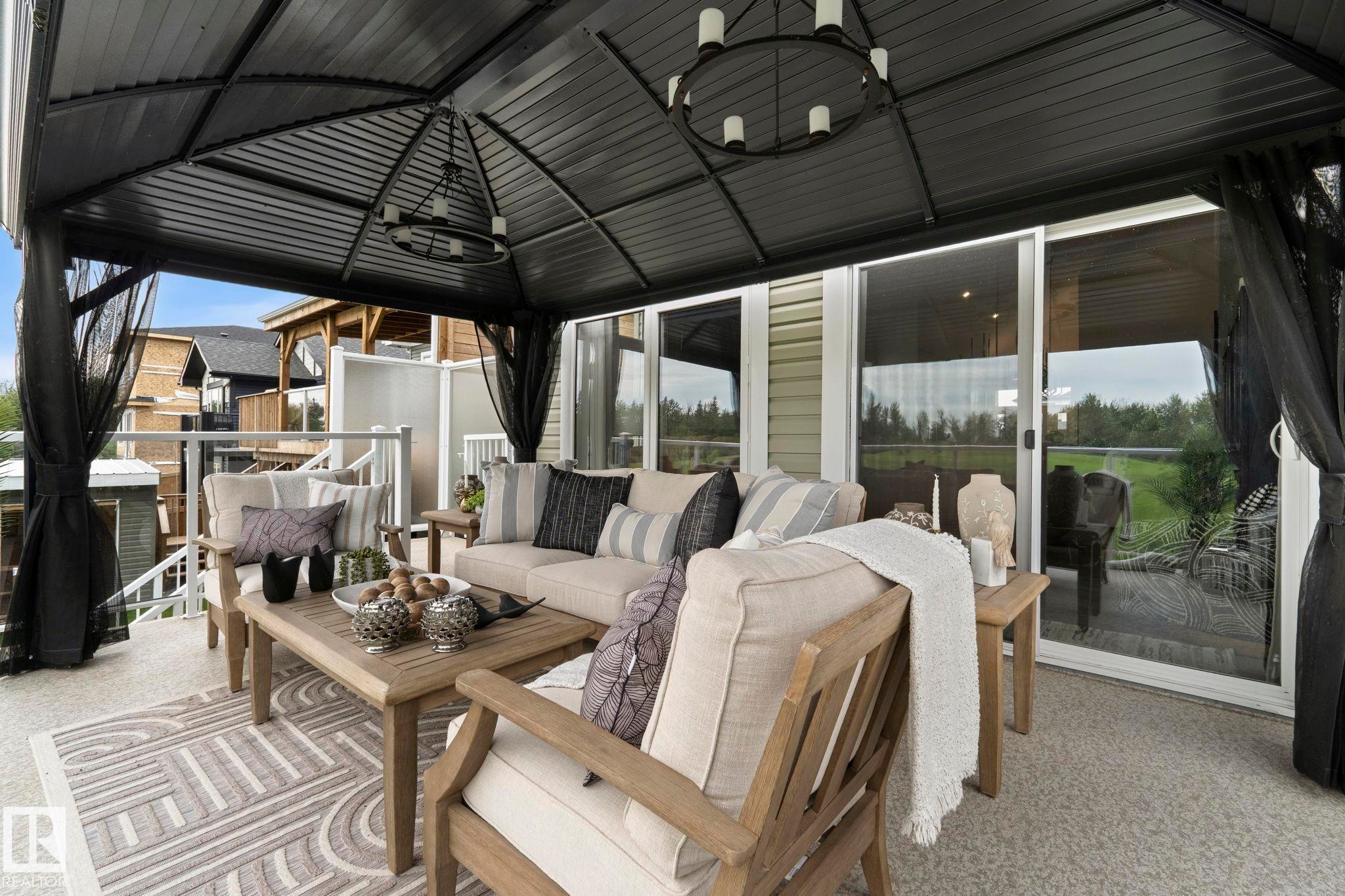 55 Maple Crescent, Gibbons, AB - Outdoor With Deck Patio Veranda With Exterior