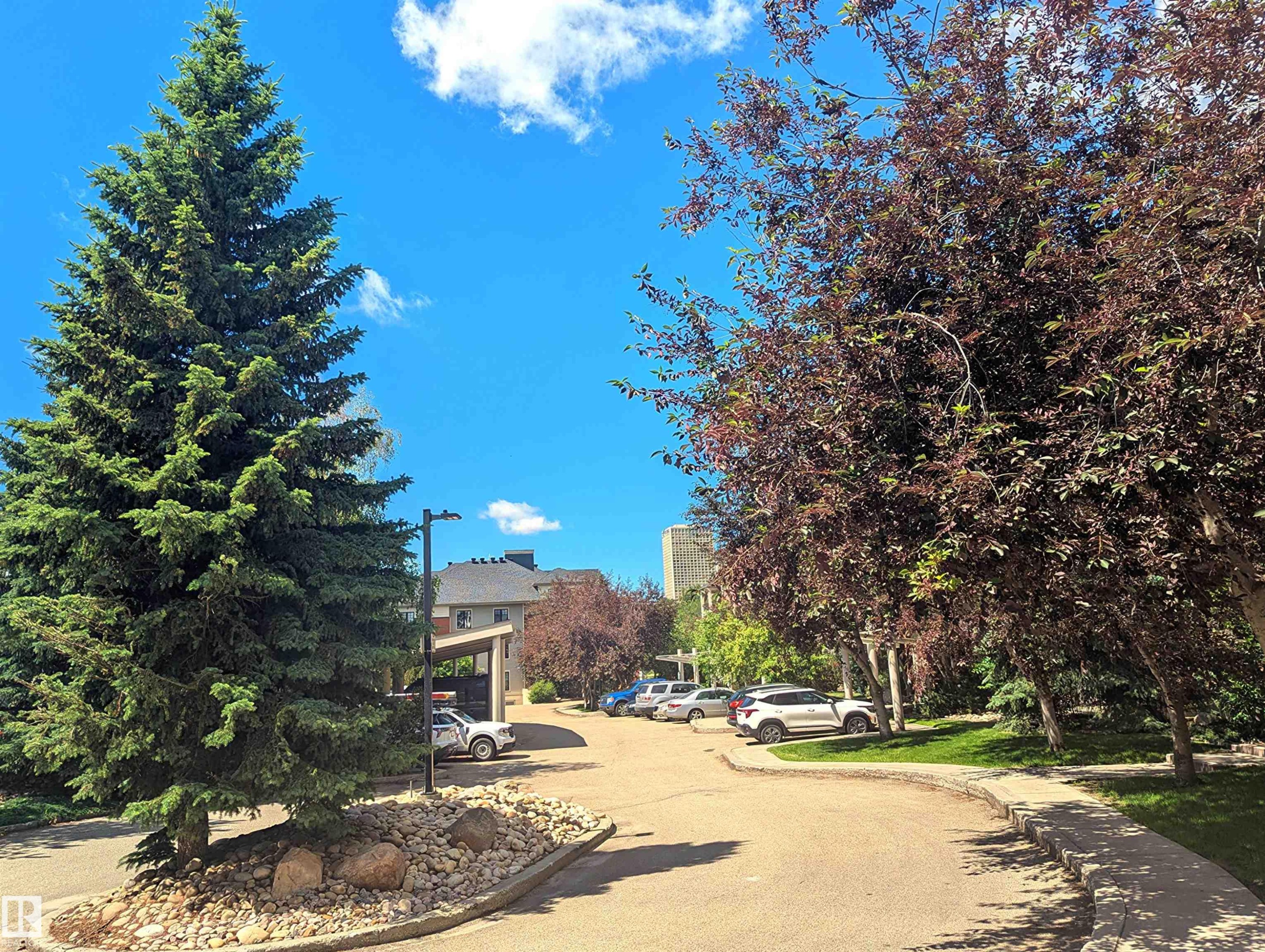 Lots of visitor parking for this complex - #302 9811 96A St Nw, Edmonton, AB - Outdoor With View