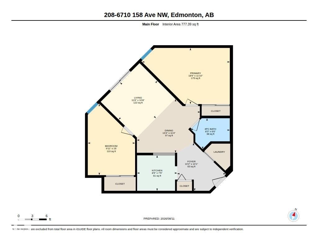 Floor plan - #208 6710 158 Av Nw, Edmonton, AB - Other