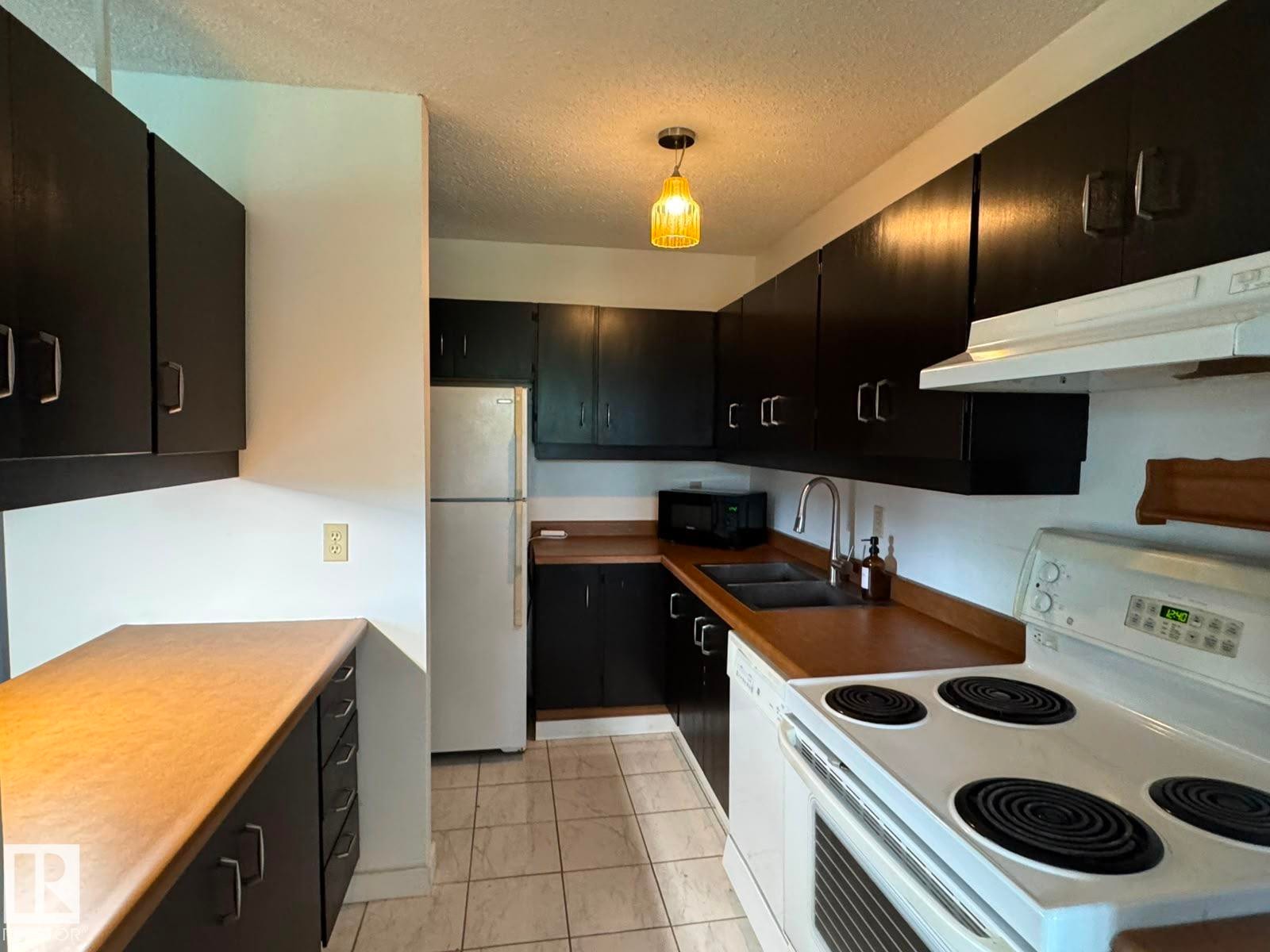 #310 60 Alpine Pl, St. Albert, AB - Indoor Photo Showing Kitchen With Double Sink