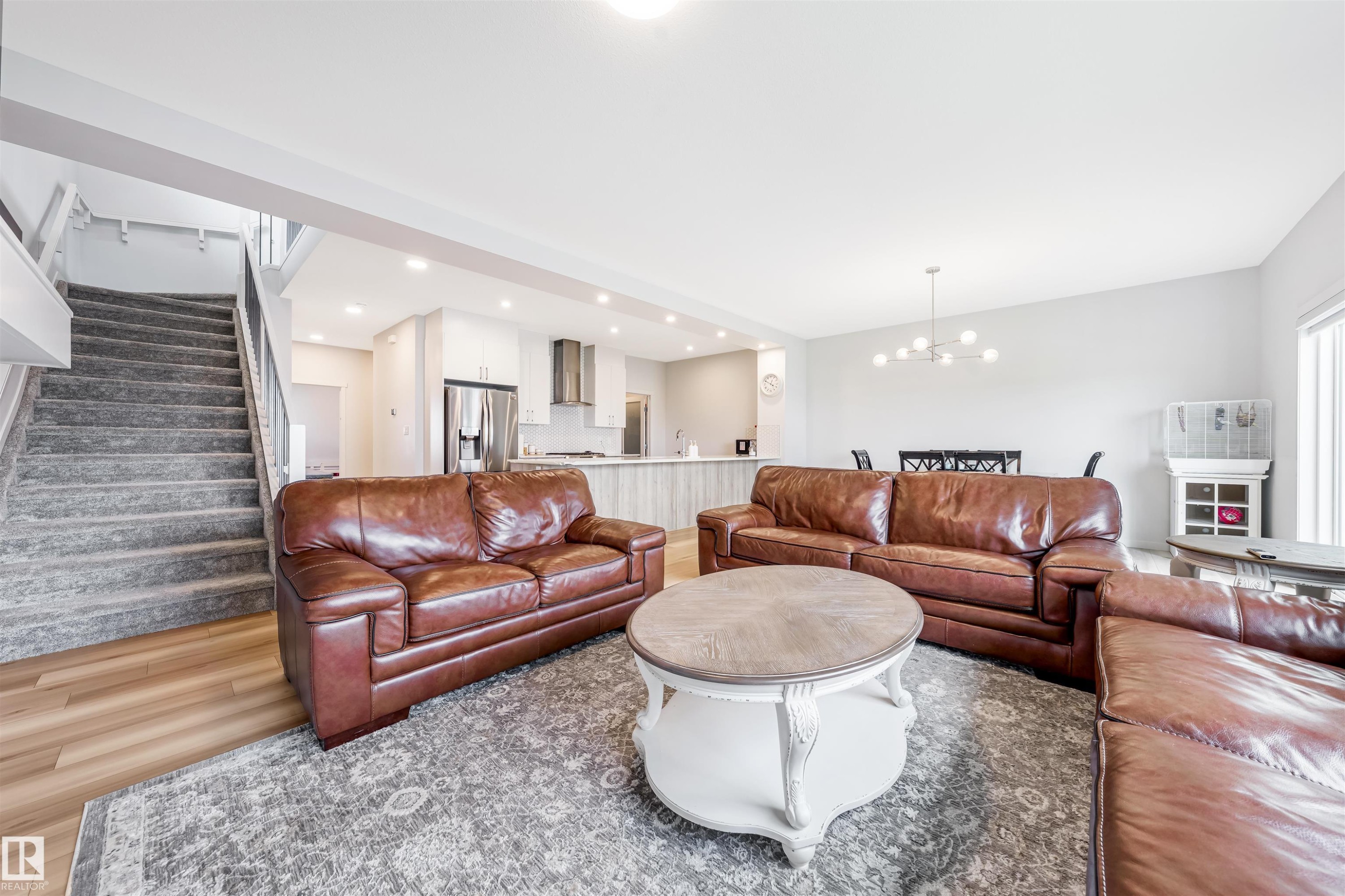 17072 45 Street Nw, Edmonton, AB - Indoor Photo Showing Living Room With Fireplace