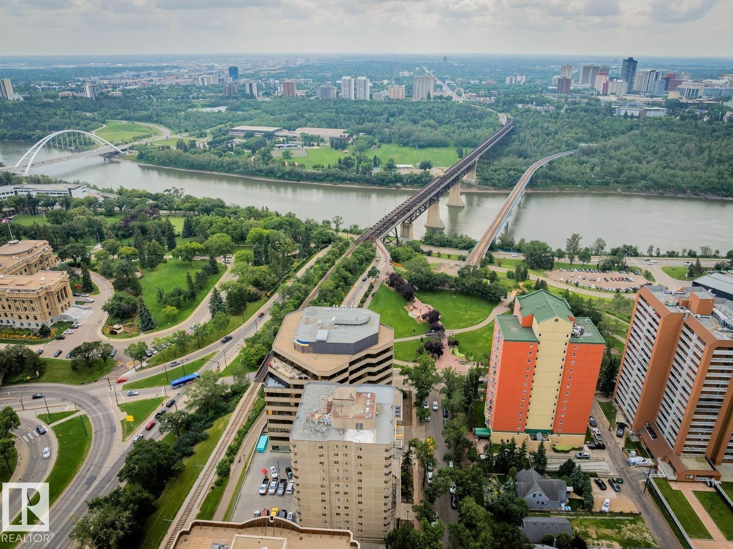 #408 9715 110 St Nw, Edmonton, AB - Outdoor With Body Of Water With View