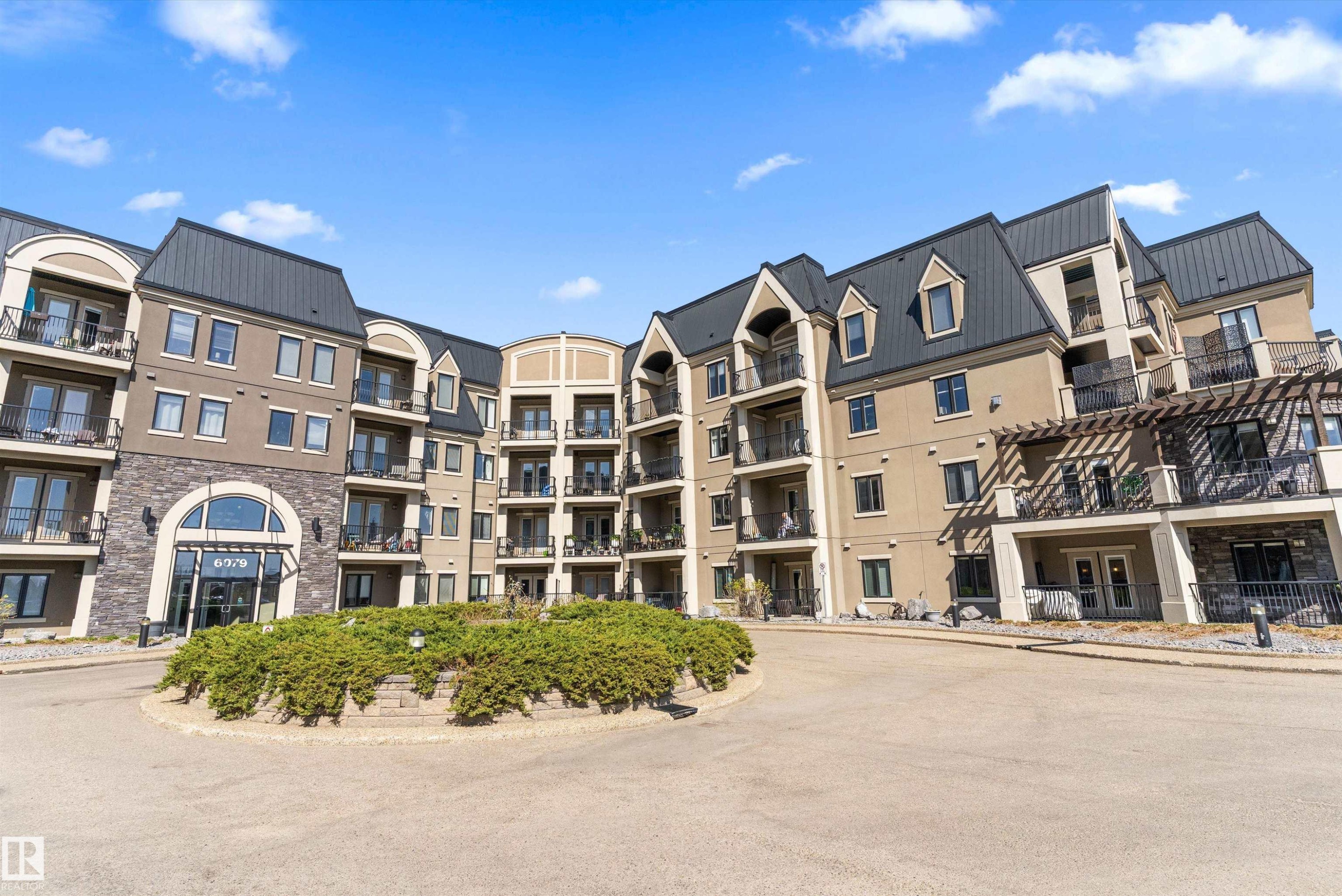 #449 6079 Maynard Wy Nw, Edmonton, AB - Outdoor With Balcony With Facade