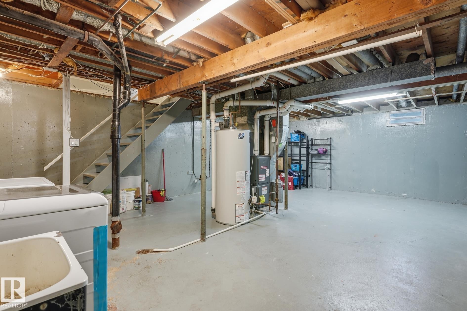 248 Dickinsfield Crest Nw, Edmonton, AB - Indoor Photo Showing Basement