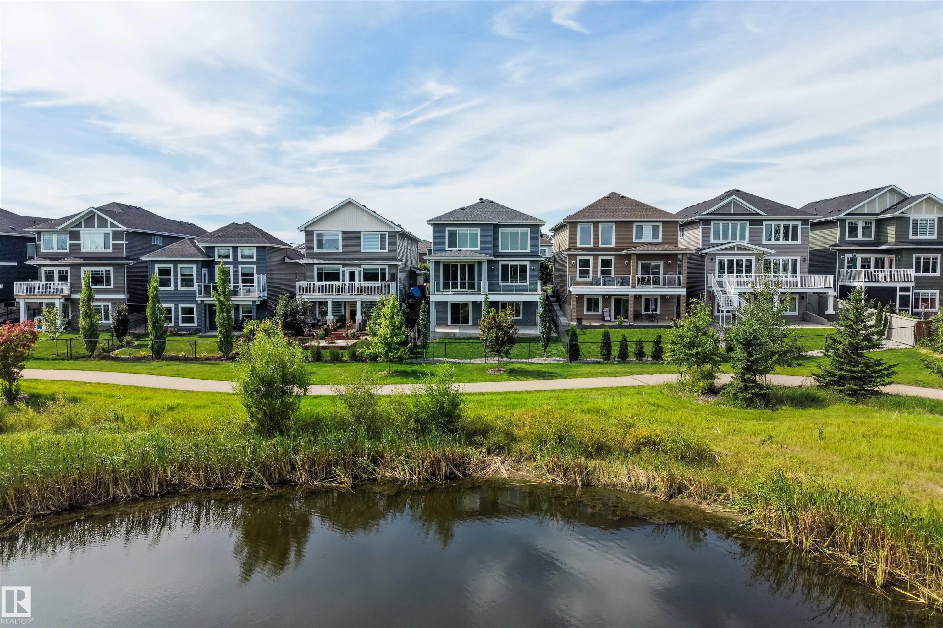 3415 Chickadee Drive Nw, Edmonton, AB - Outdoor With Body Of Water With Facade