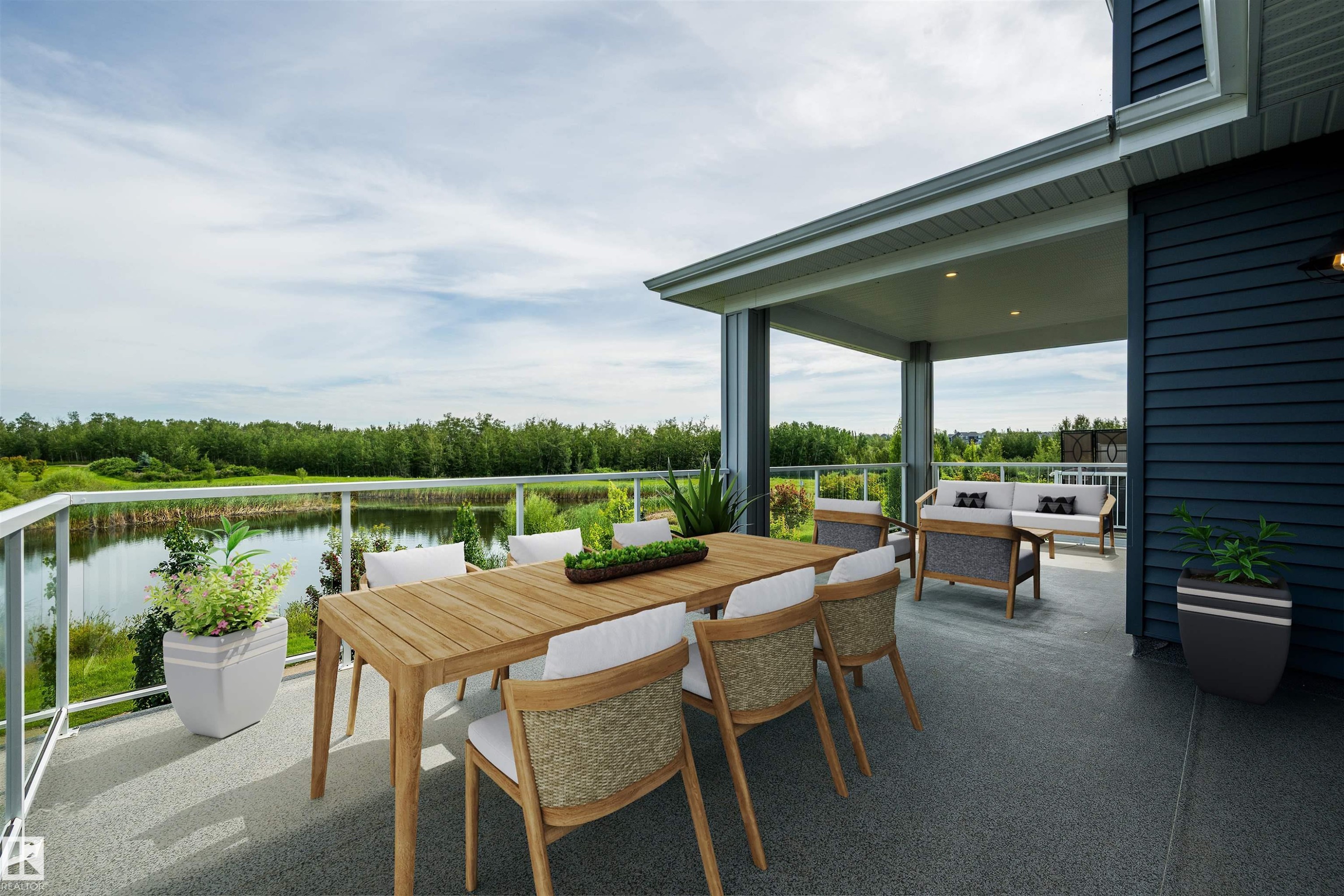 3415 Chickadee Drive Nw, Edmonton, AB - Outdoor With Deck Patio Veranda With View With Exterior