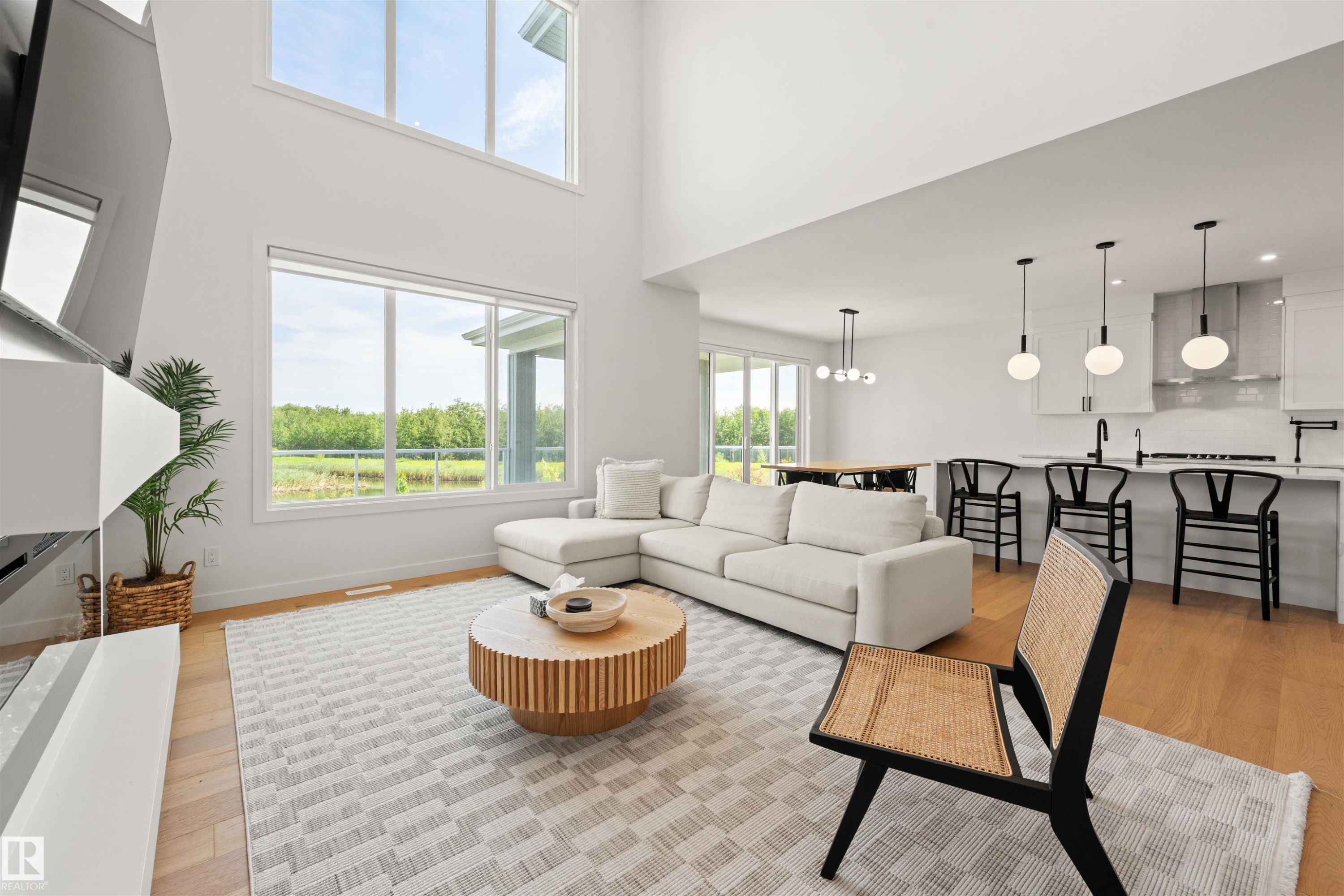 3415 Chickadee Drive Nw, Edmonton, AB - Indoor Photo Showing Living Room