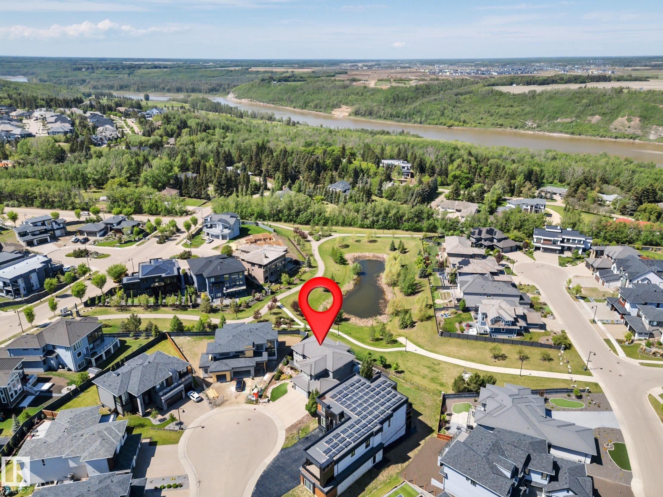 4510 Wingfield Bay Nw, Edmonton, AB - Outdoor With View