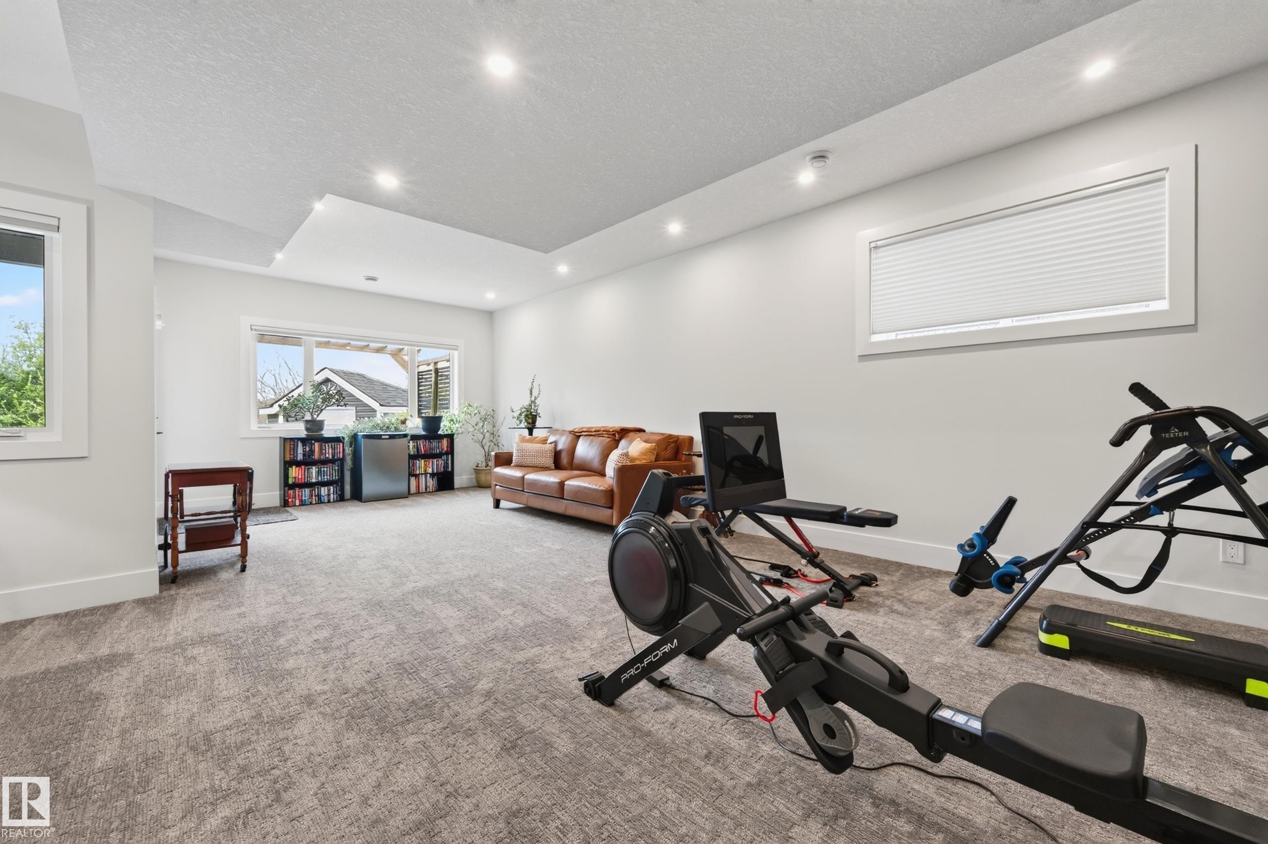 91 Harvest Crescent, Ardrossan, AB - Indoor Photo Showing Gym Room