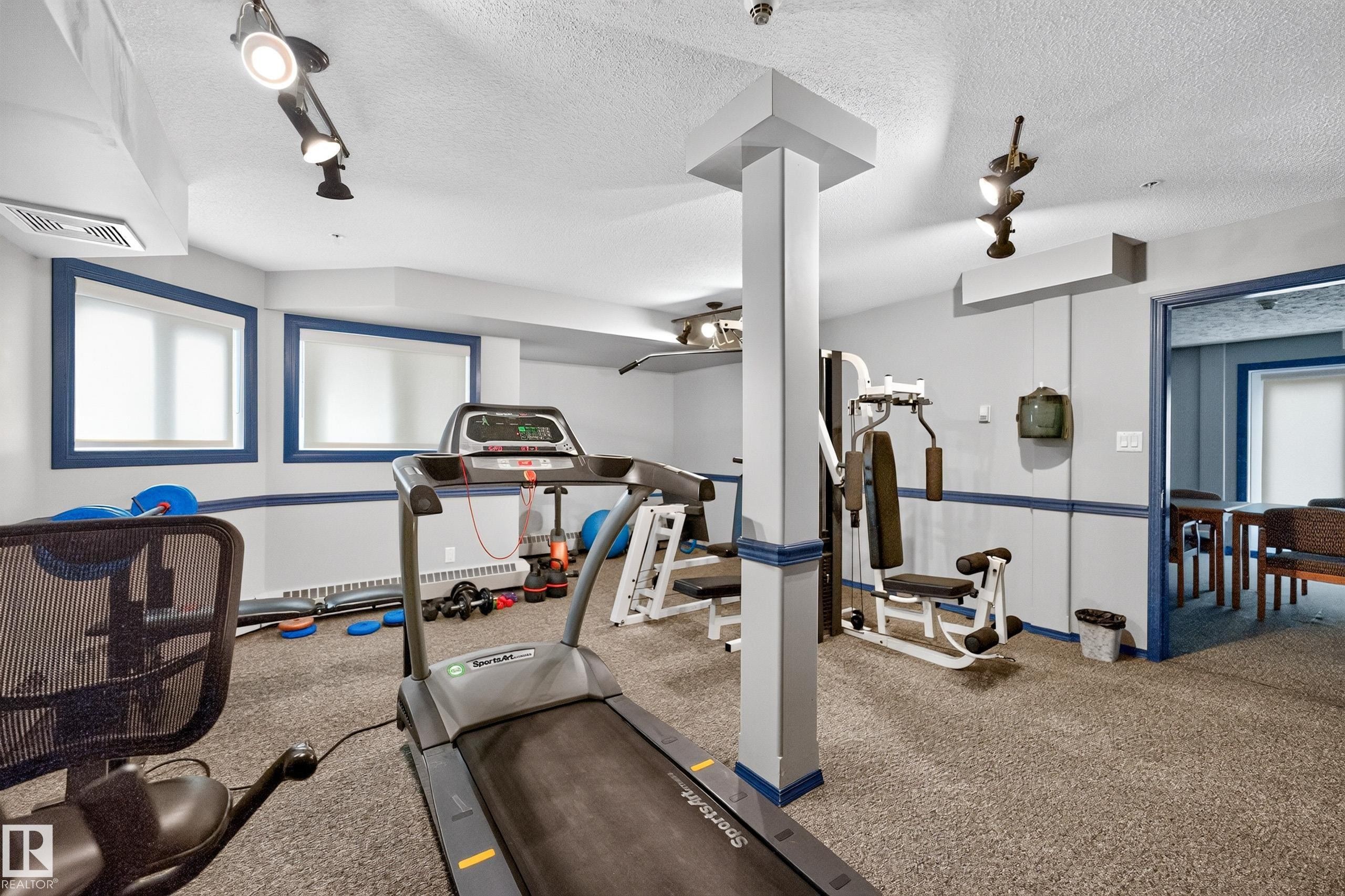 #206 7839 96 St Nw, Edmonton, AB - Indoor Photo Showing Gym Room