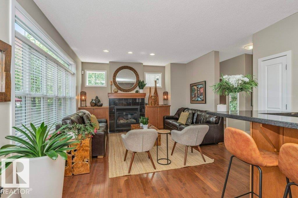 11009 131 Street Nw, Edmonton, AB - Indoor With Fireplace