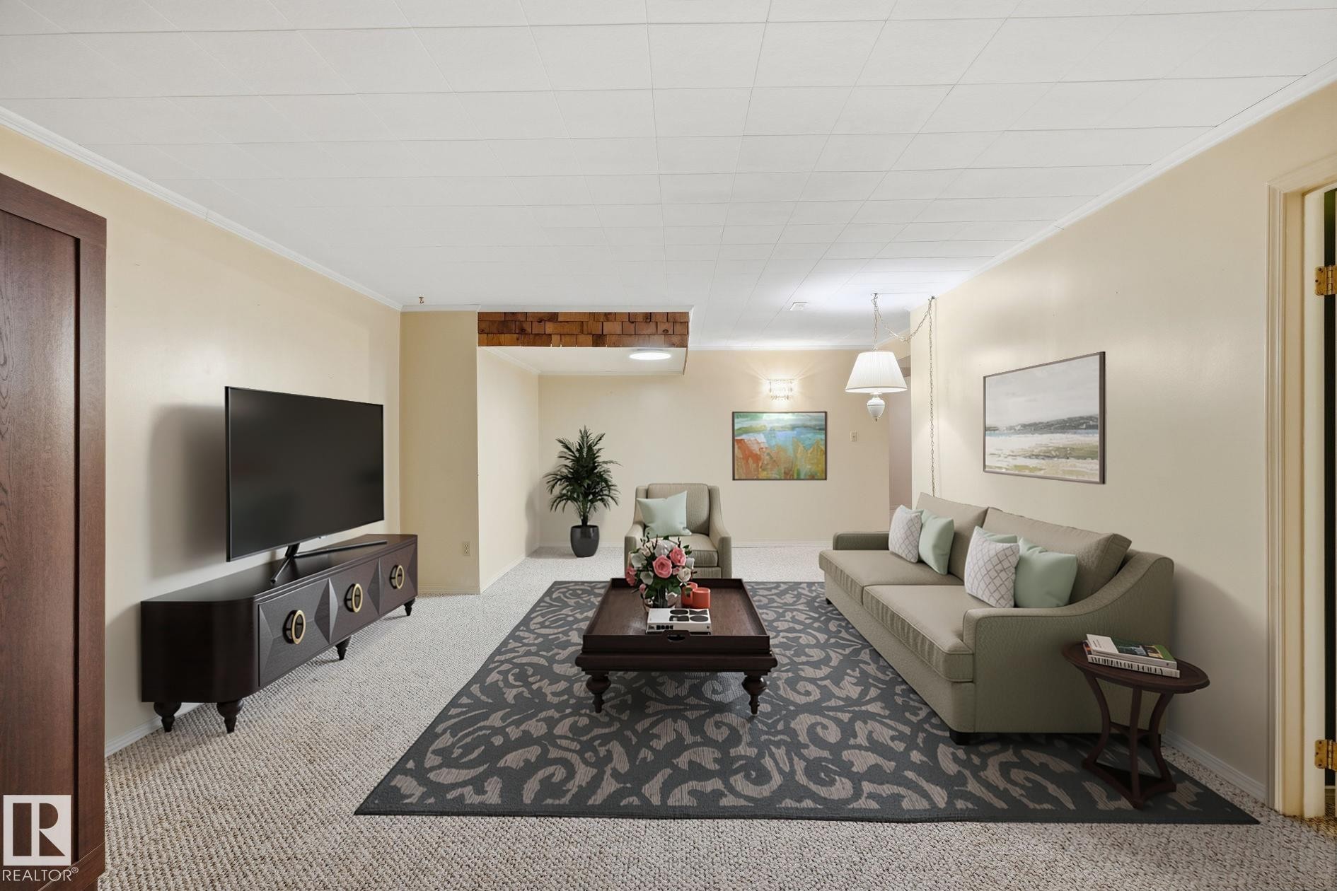 14 Brampton Street, Spruce Grove, AB - Indoor Photo Showing Living Room
