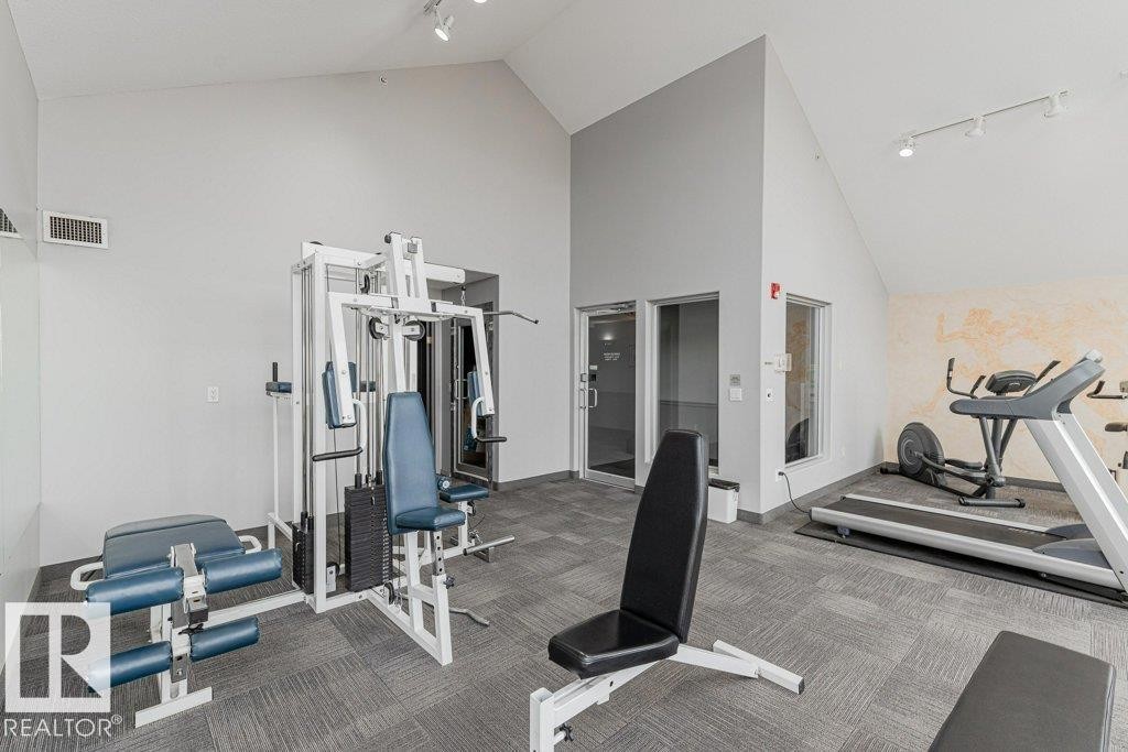 #208 10421 42 Av Nw, Edmonton, AB - Indoor Photo Showing Gym Room