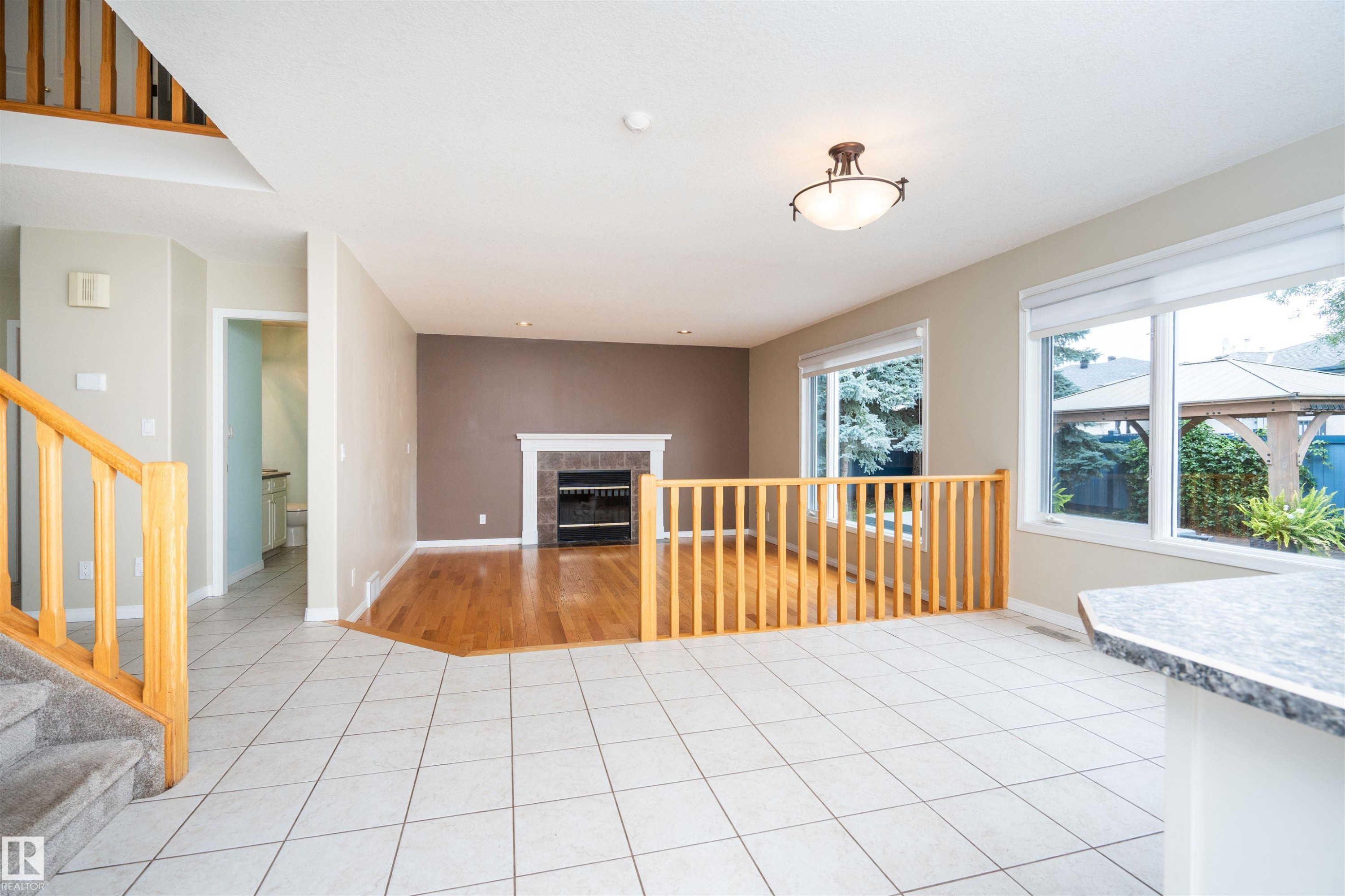 3811 44 Street Nw, Edmonton, AB - Indoor Photo Showing Other Room With Fireplace