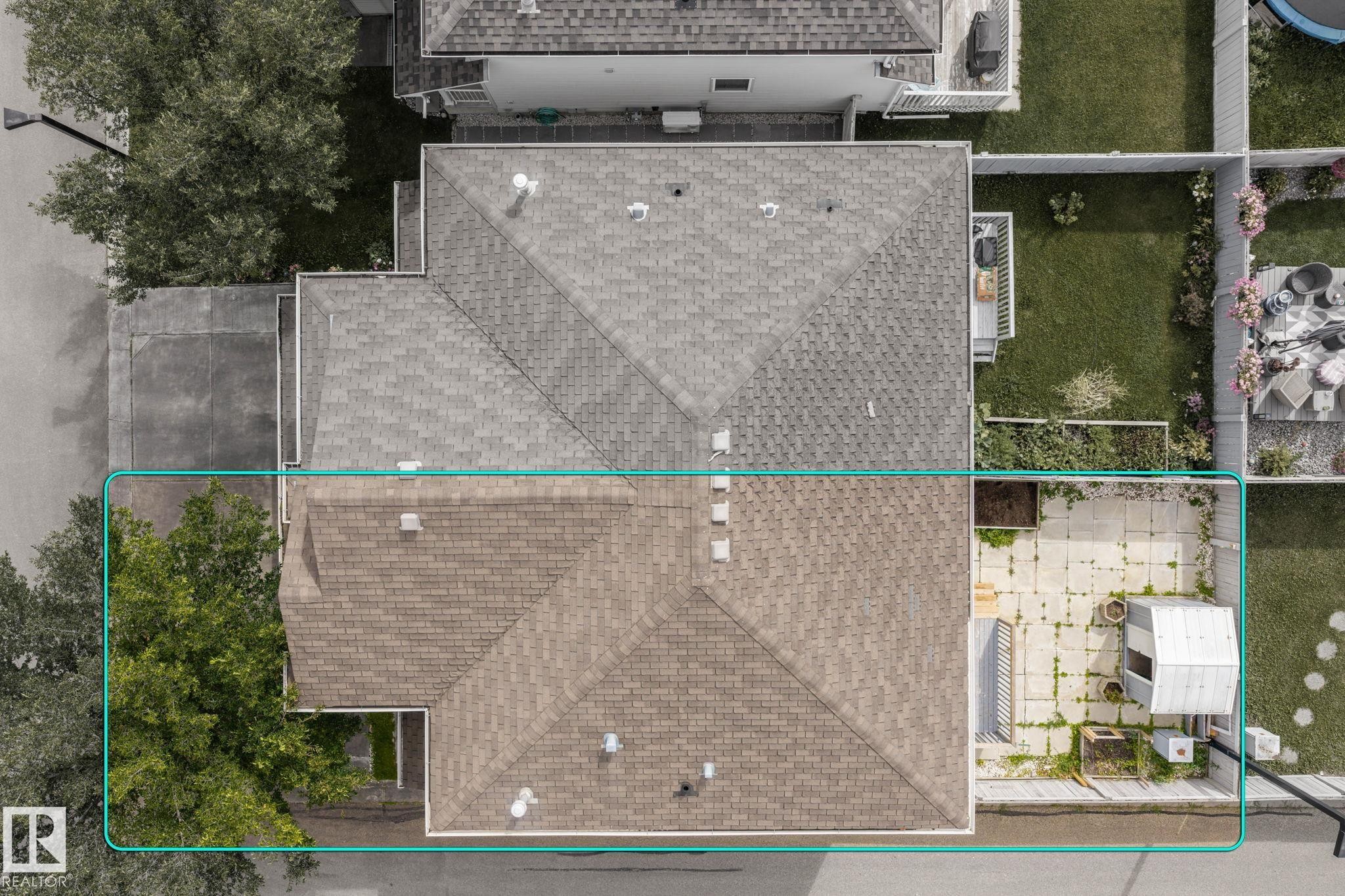 Brown shingle roofing with multiple ventilation fixtures - #80 4350 23St Nw, Edmonton, AB - Other