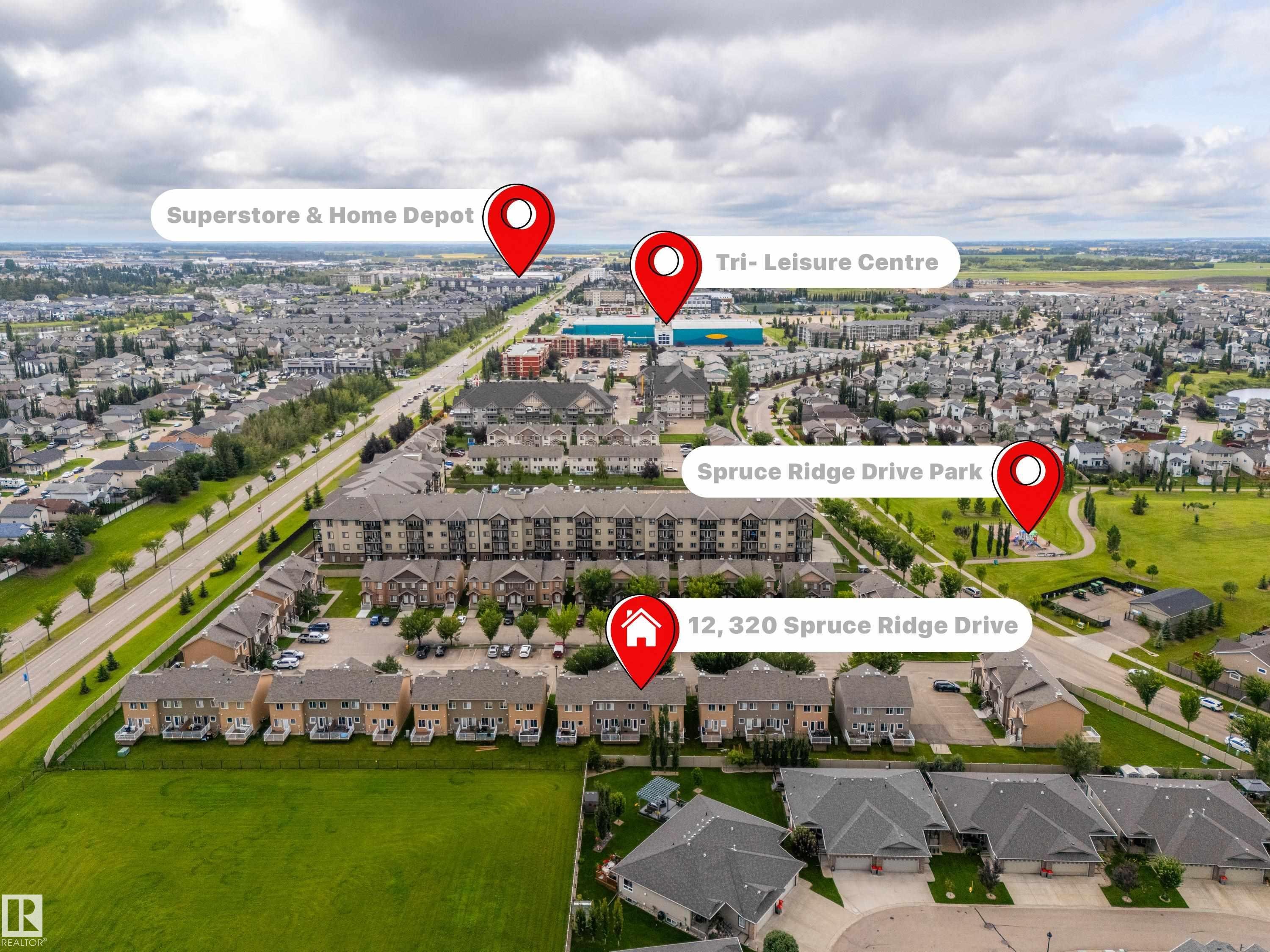 #12 320 Spruce Ridge Rd, Spruce Grove, AB - Outdoor With View