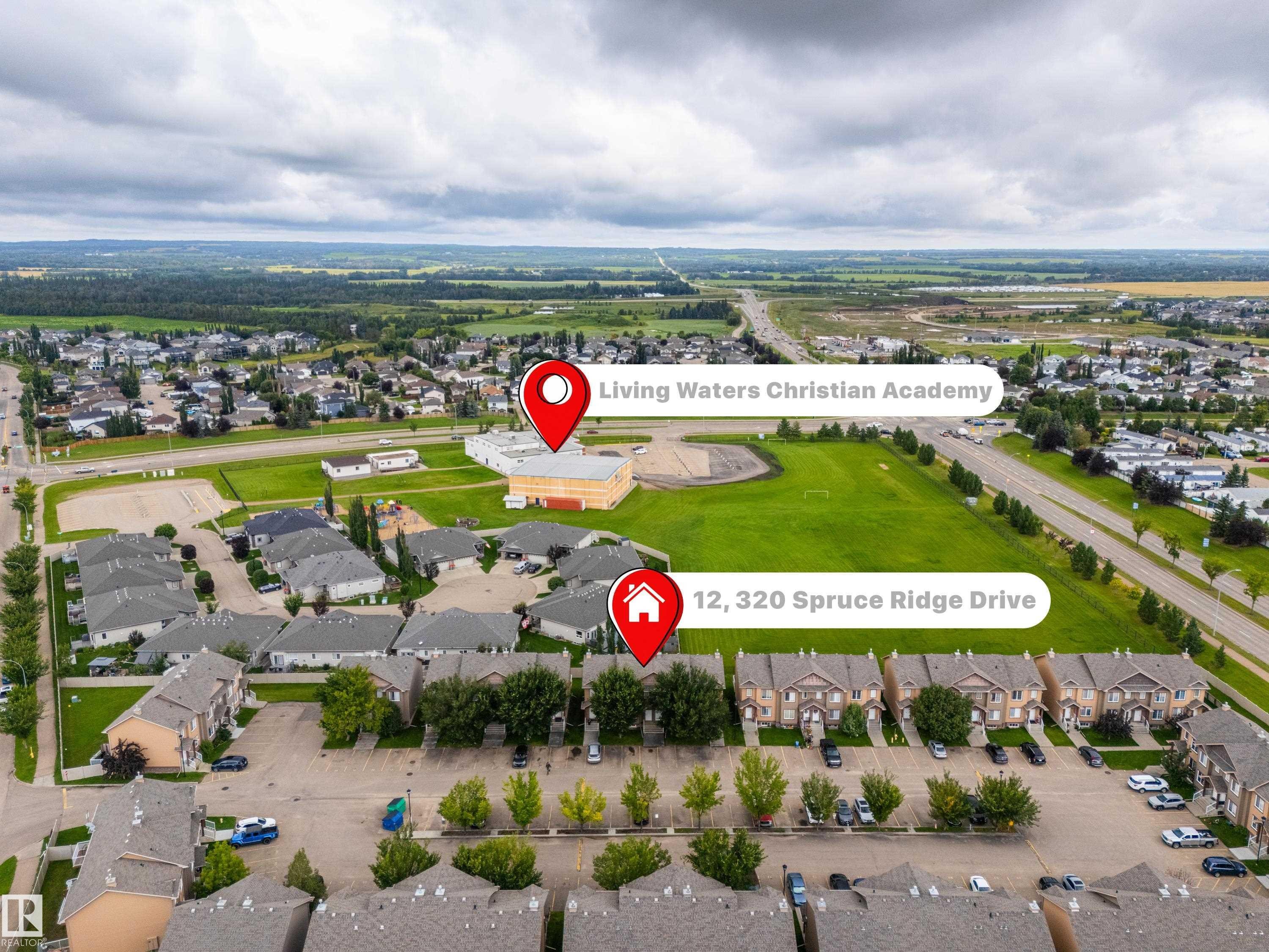 #12 320 Spruce Ridge Rd, Spruce Grove, AB - Outdoor With View