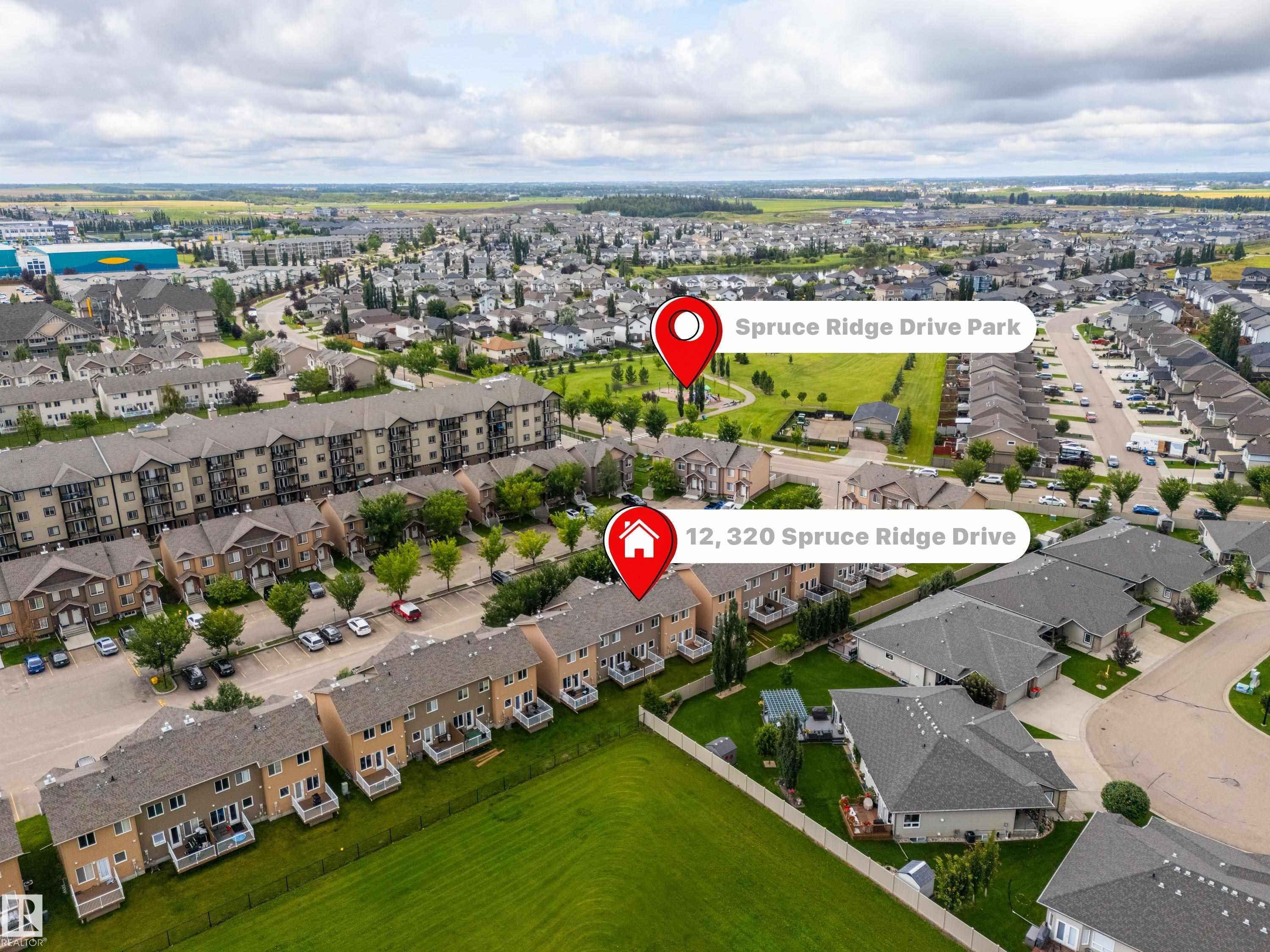 #12 320 Spruce Ridge Rd, Spruce Grove, AB - Outdoor With View