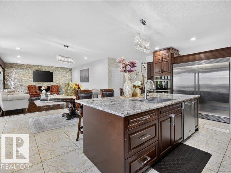 17411 106 Street Nw, Edmonton, AB - Indoor Photo Showing Kitchen With Stainless Steel Kitchen With Upgraded Kitchen