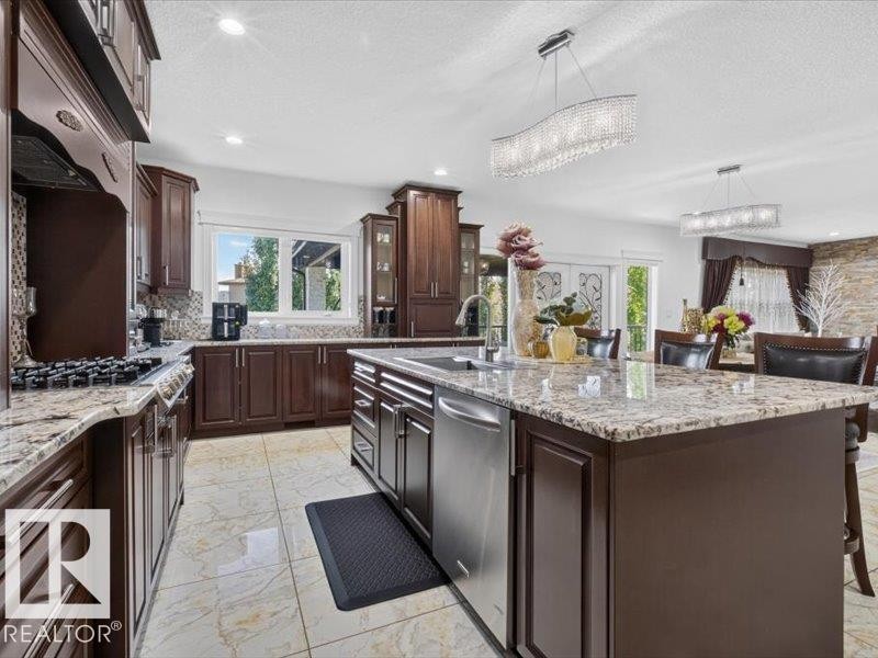 17411 106 Street Nw, Edmonton, AB - Indoor Photo Showing Kitchen With Upgraded Kitchen