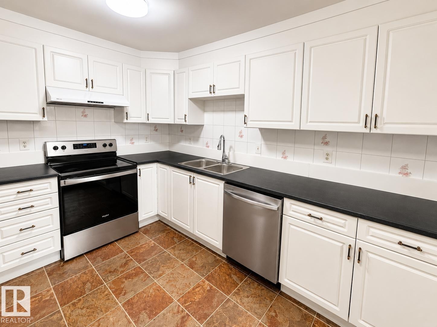 18625 66 Avenue Nw, Edmonton, AB - Indoor Photo Showing Kitchen With Stainless Steel Kitchen With Double Sink