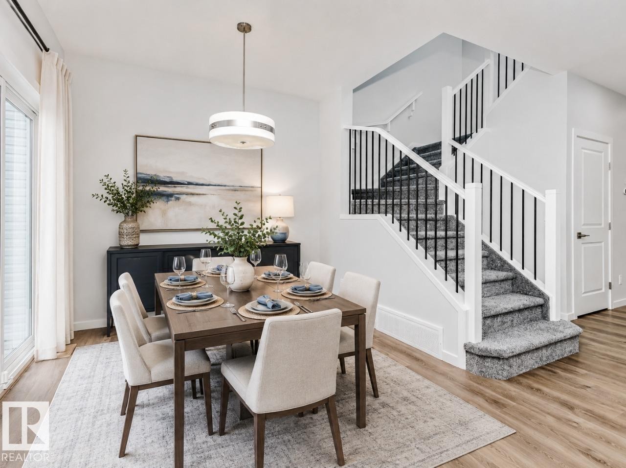 307 Linden Loop, Leduc, AB - Indoor Photo Showing Dining Room