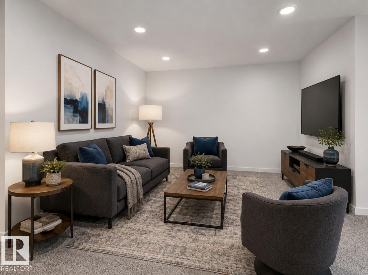 307 Linden Loop, Leduc, AB - Indoor Photo Showing Living Room