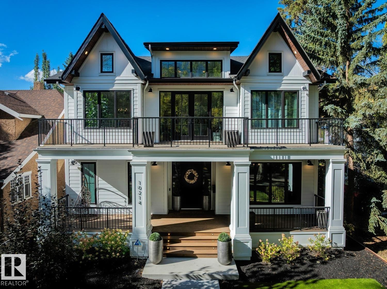 10214 125 Street Nw, Edmonton, AB - Outdoor With Balcony With Facade